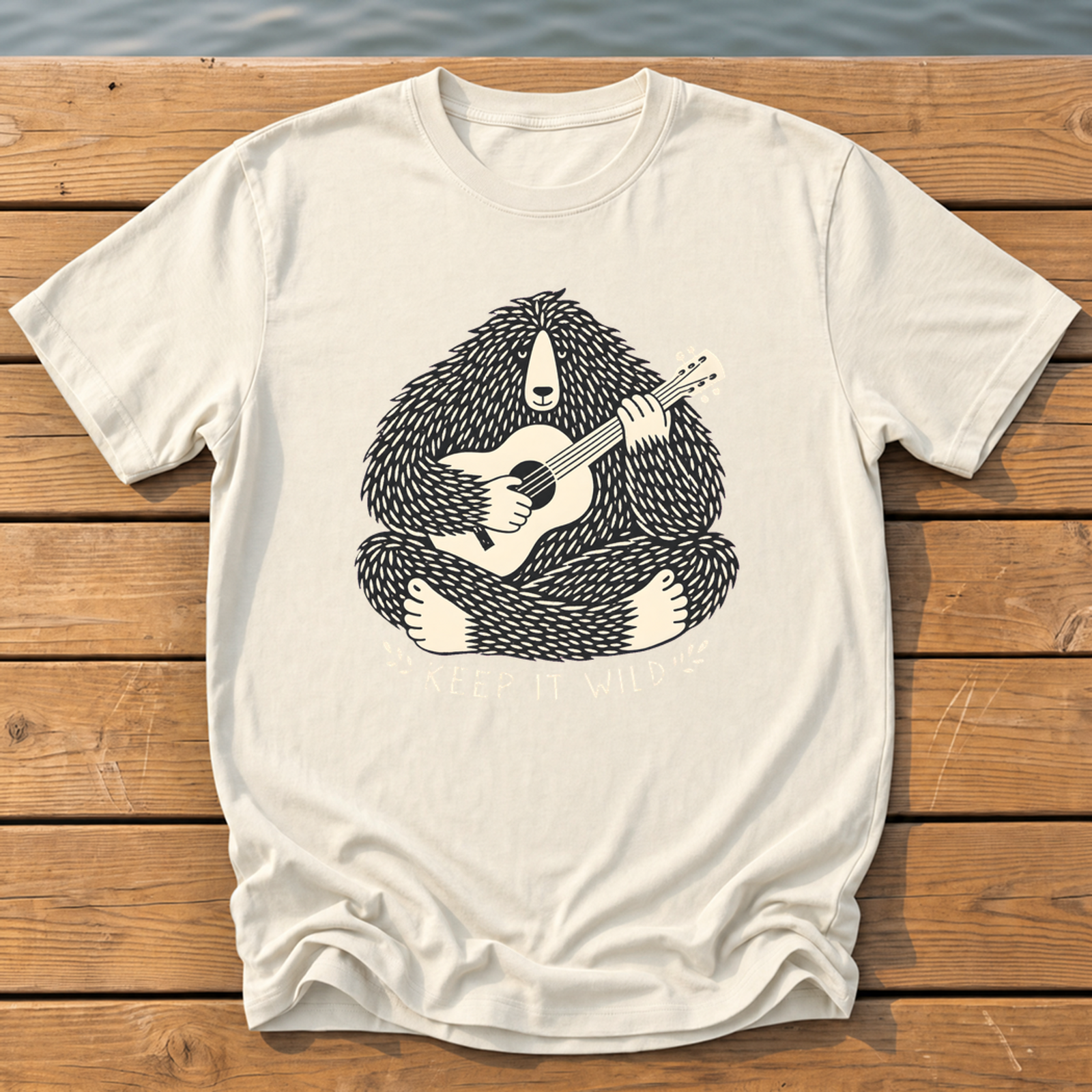Outside-ish Design 34 T-Shirt — Ivory