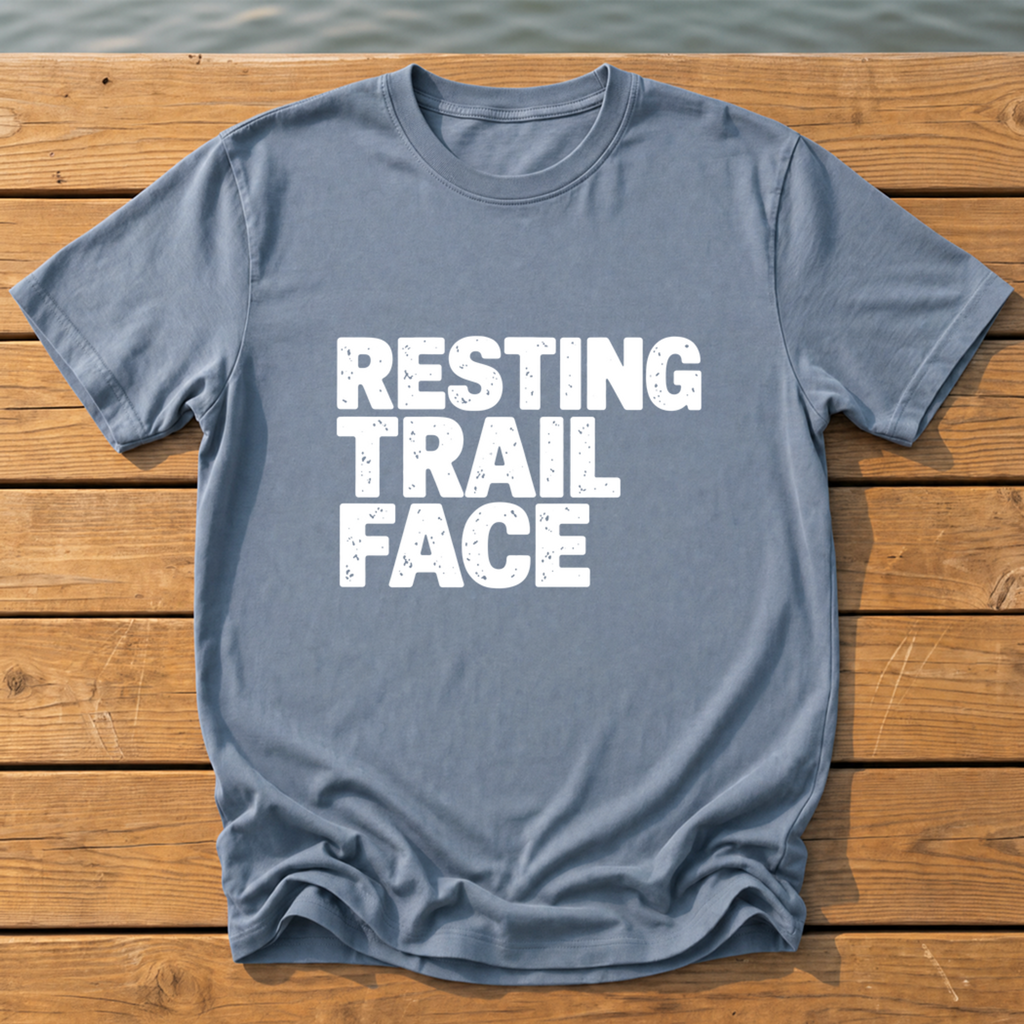 Outside-ish Design 35 T-Shirt — Blue Jean