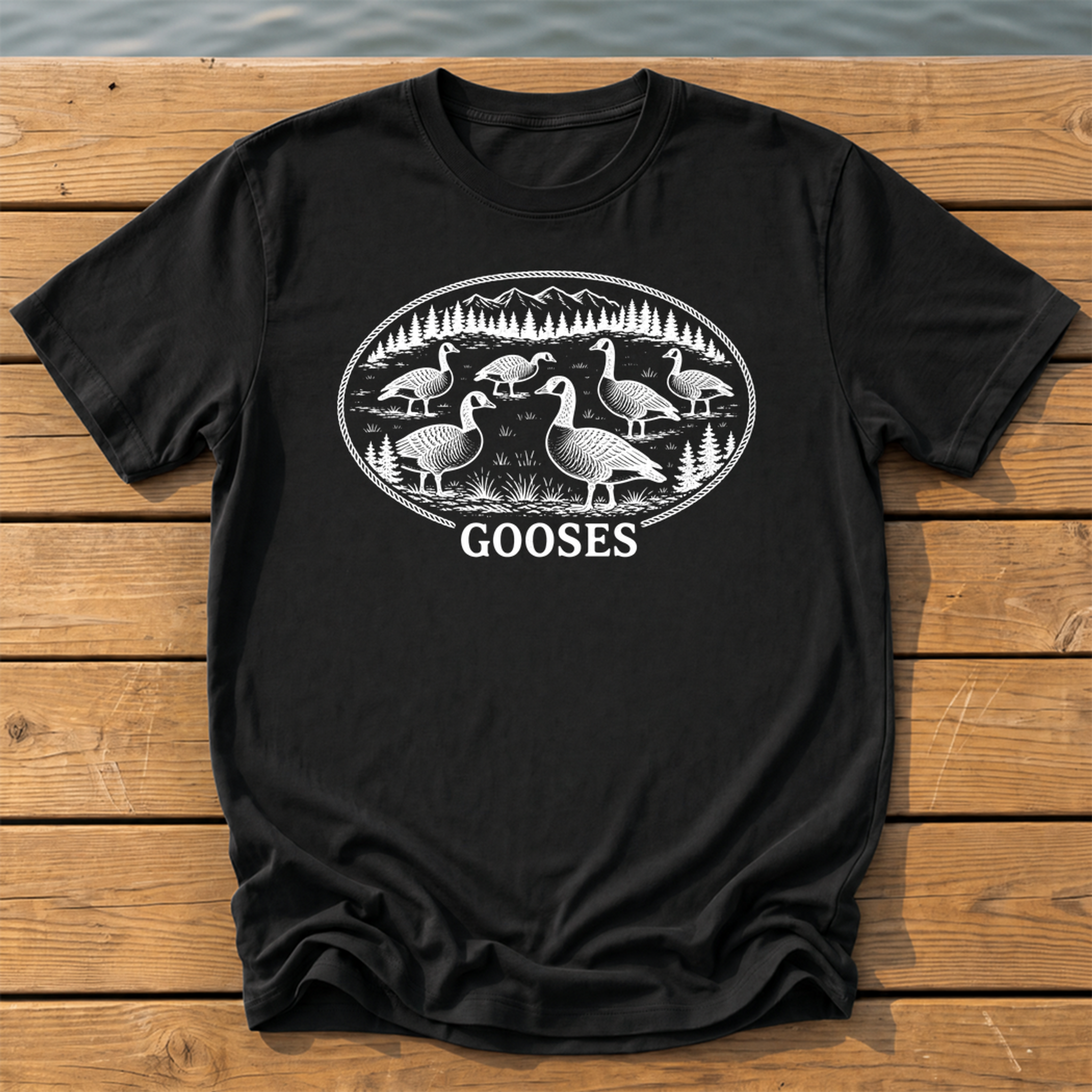 Outside-ish Design 37 T-Shirt — Black