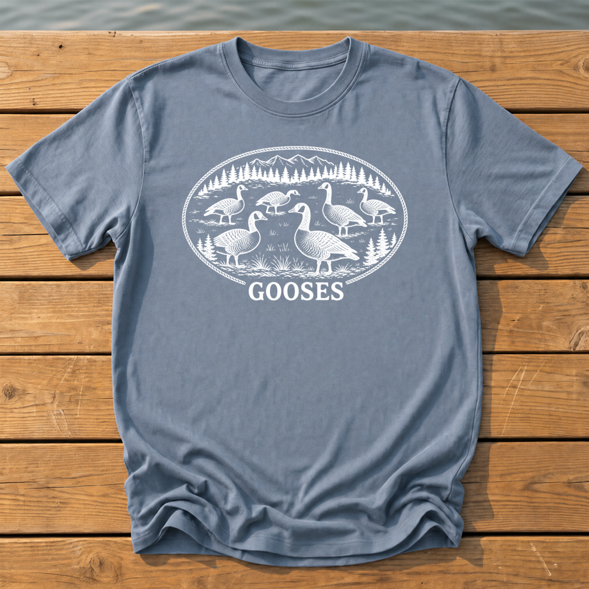 Outside-ish Design 37 T-Shirt — Blue Jean