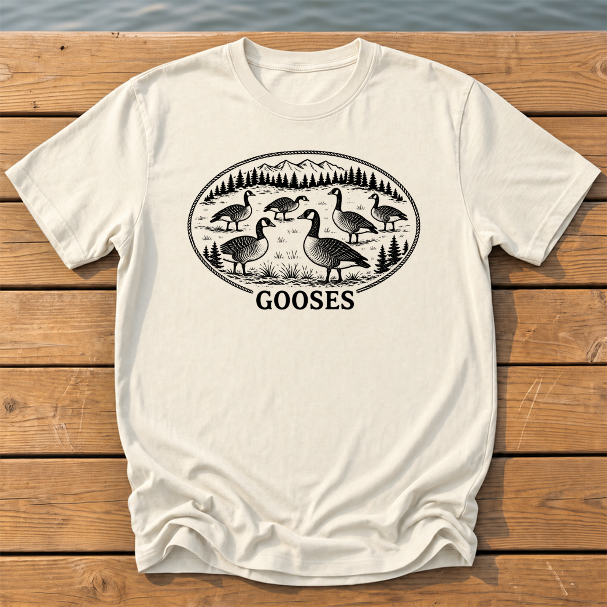 Outside-ish Design 37 T-Shirt — Ivory