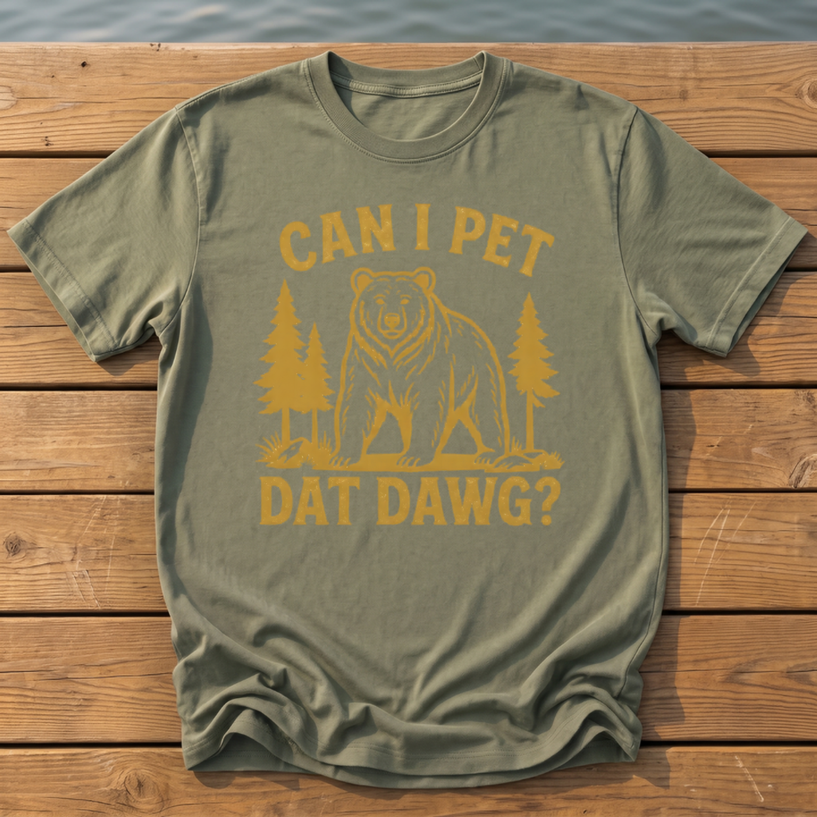 Outside-ish Design 41 T-Shirt — Moss