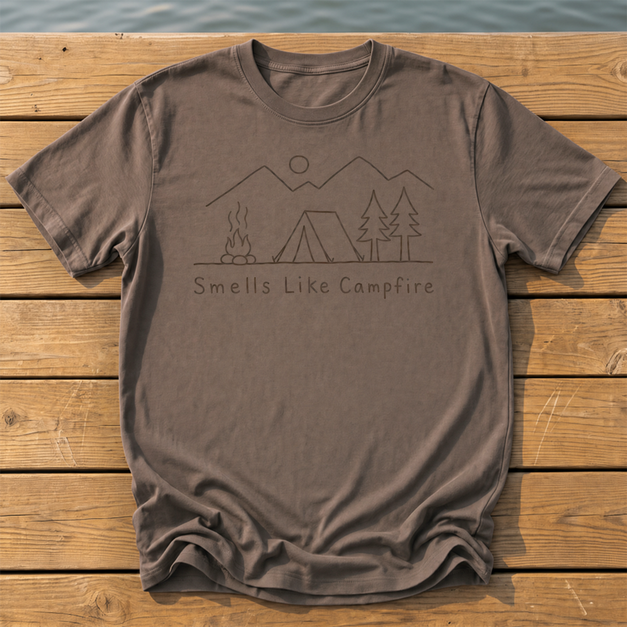 Outside-ish Design 42 T-Shirt — Espresso