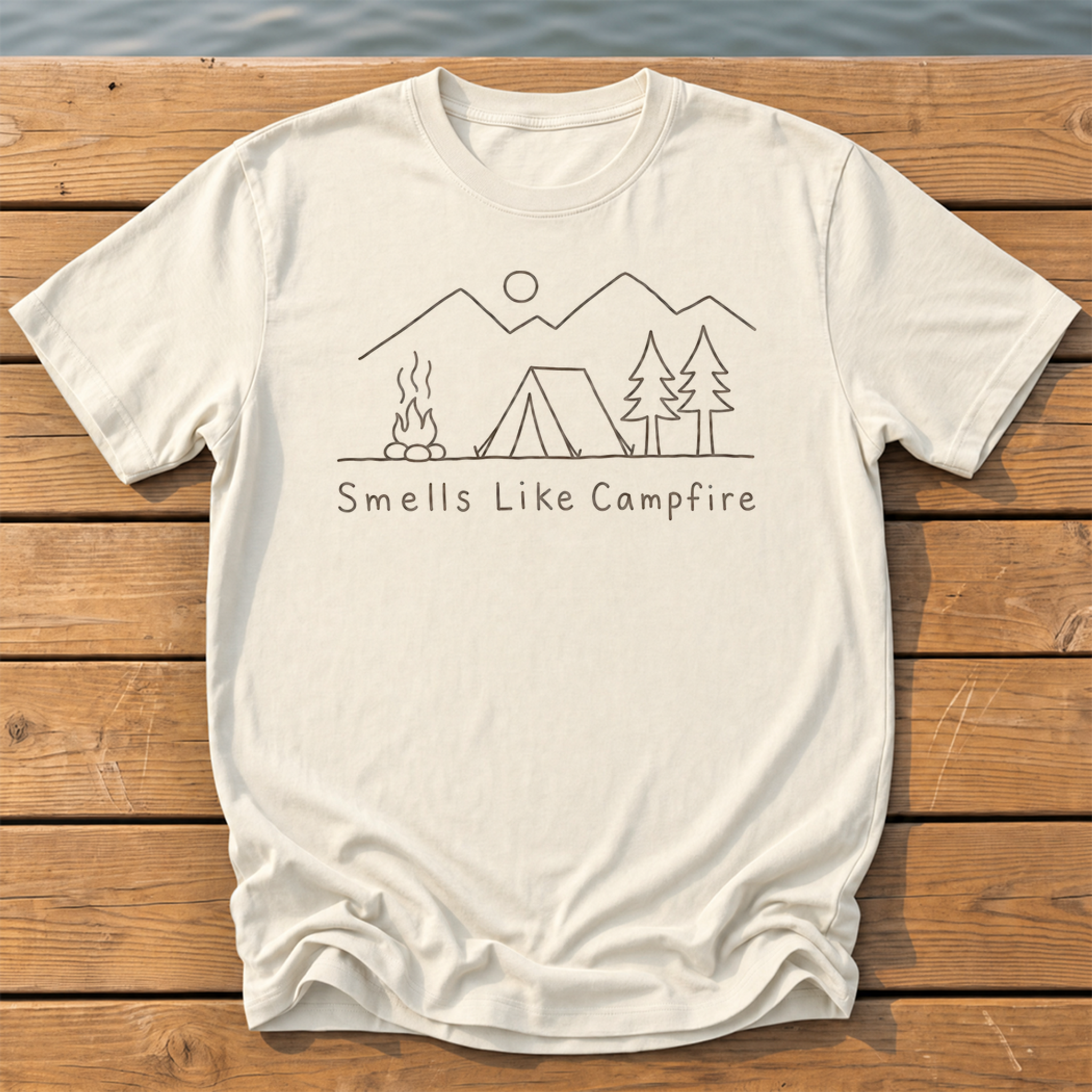 Outside-ish Design 42 T-Shirt — Ivory