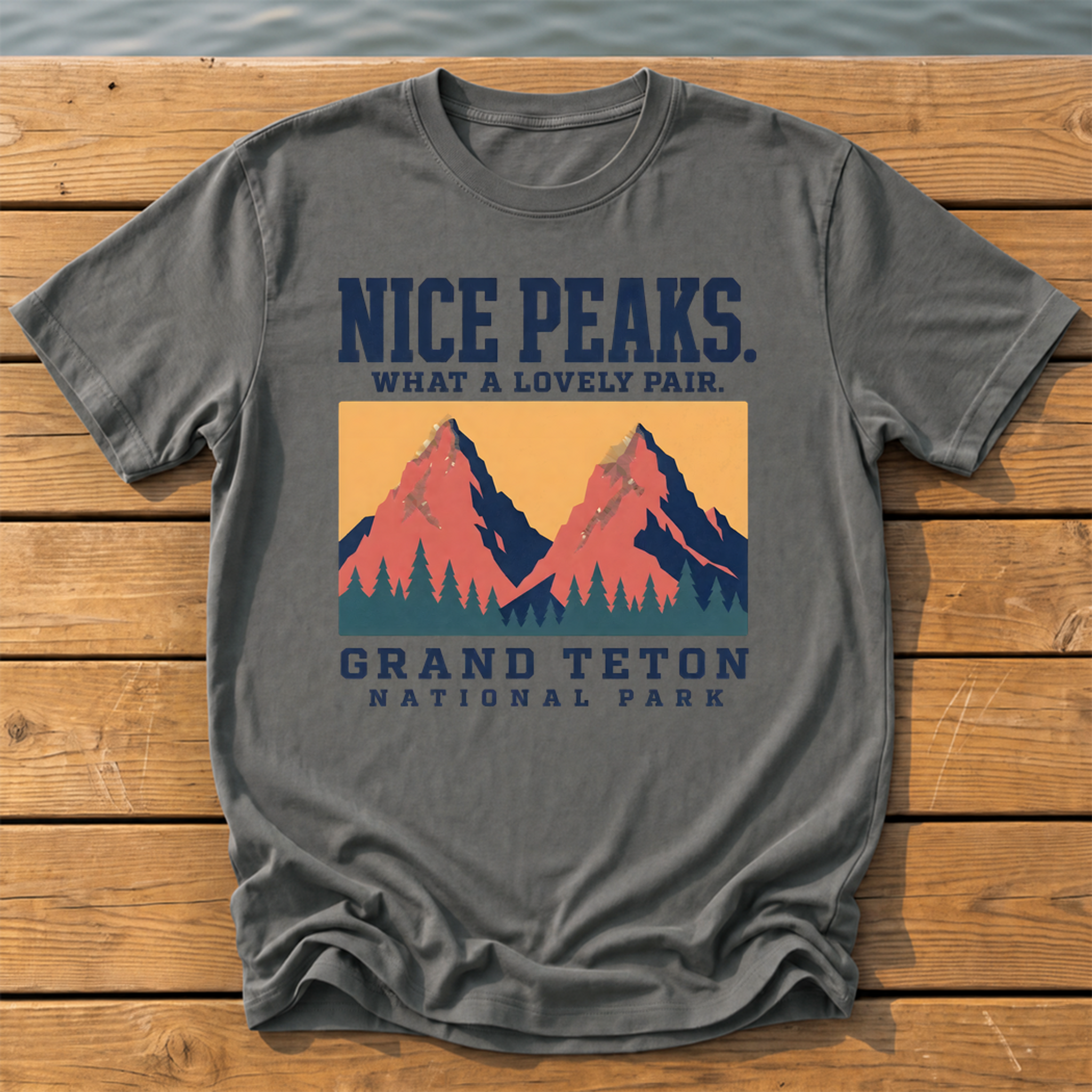 Outside-ish Design 45 T-Shirt — Pepper
