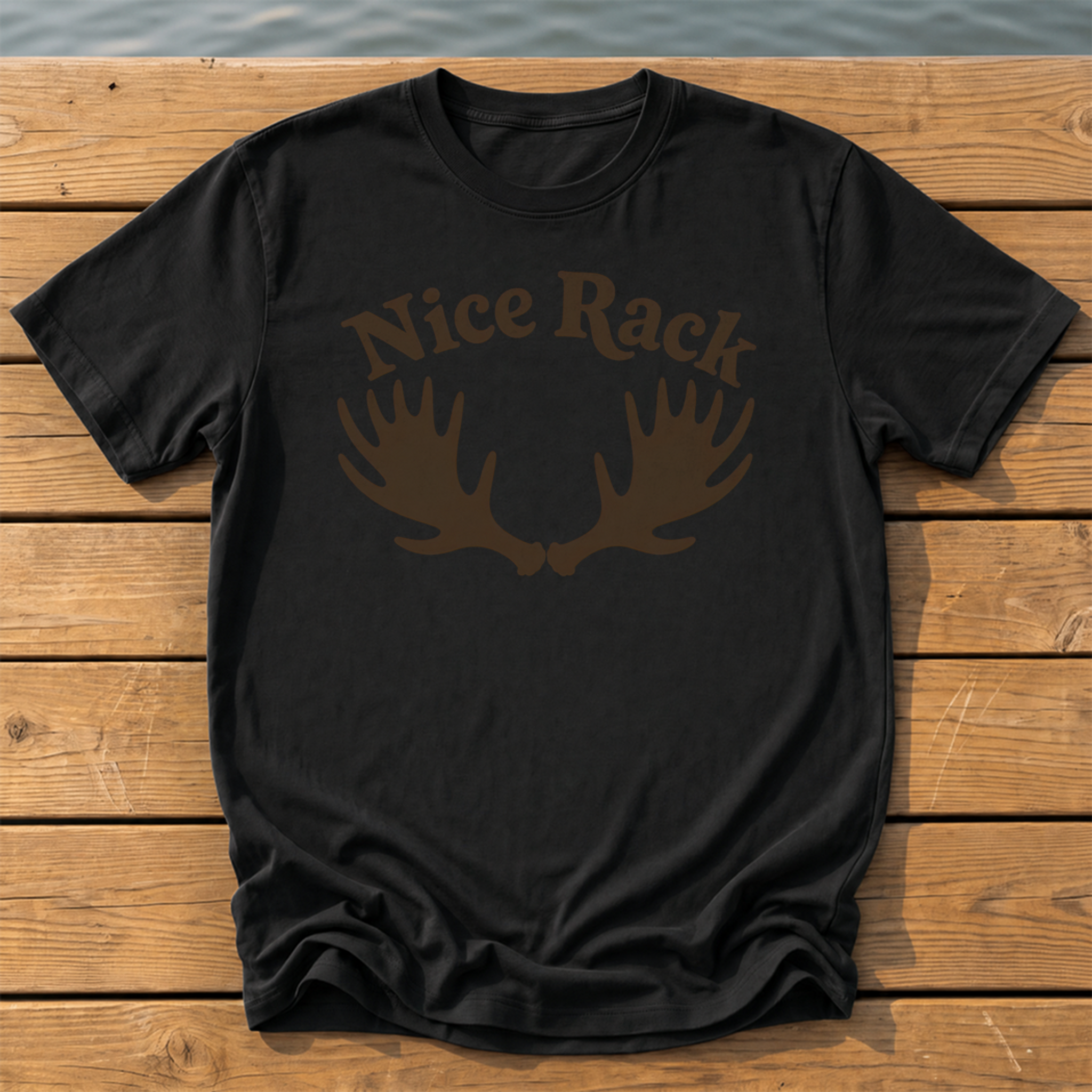 Outside-ish Design 46 T-Shirt — Black