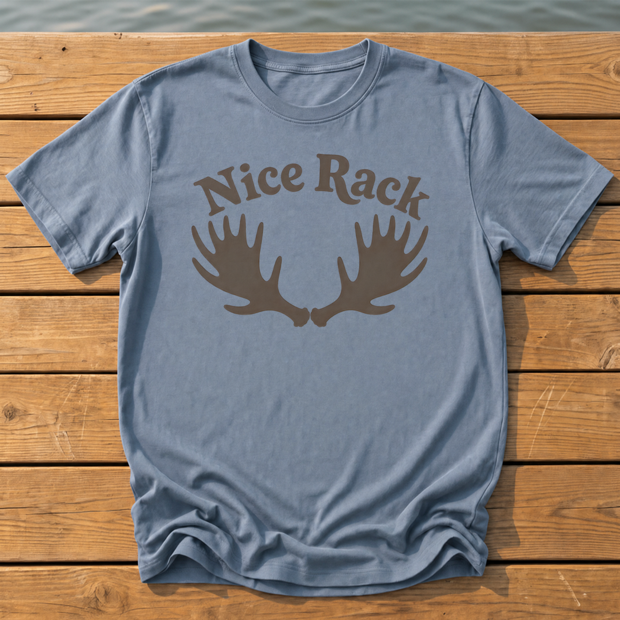 Outside-ish Design 46 T-Shirt — Blue Jean
