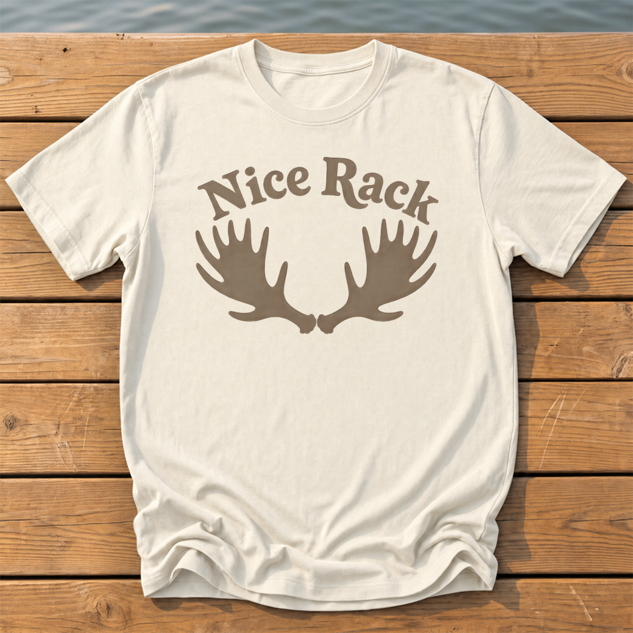 Outside-ish Design 46 T-Shirt — Ivory