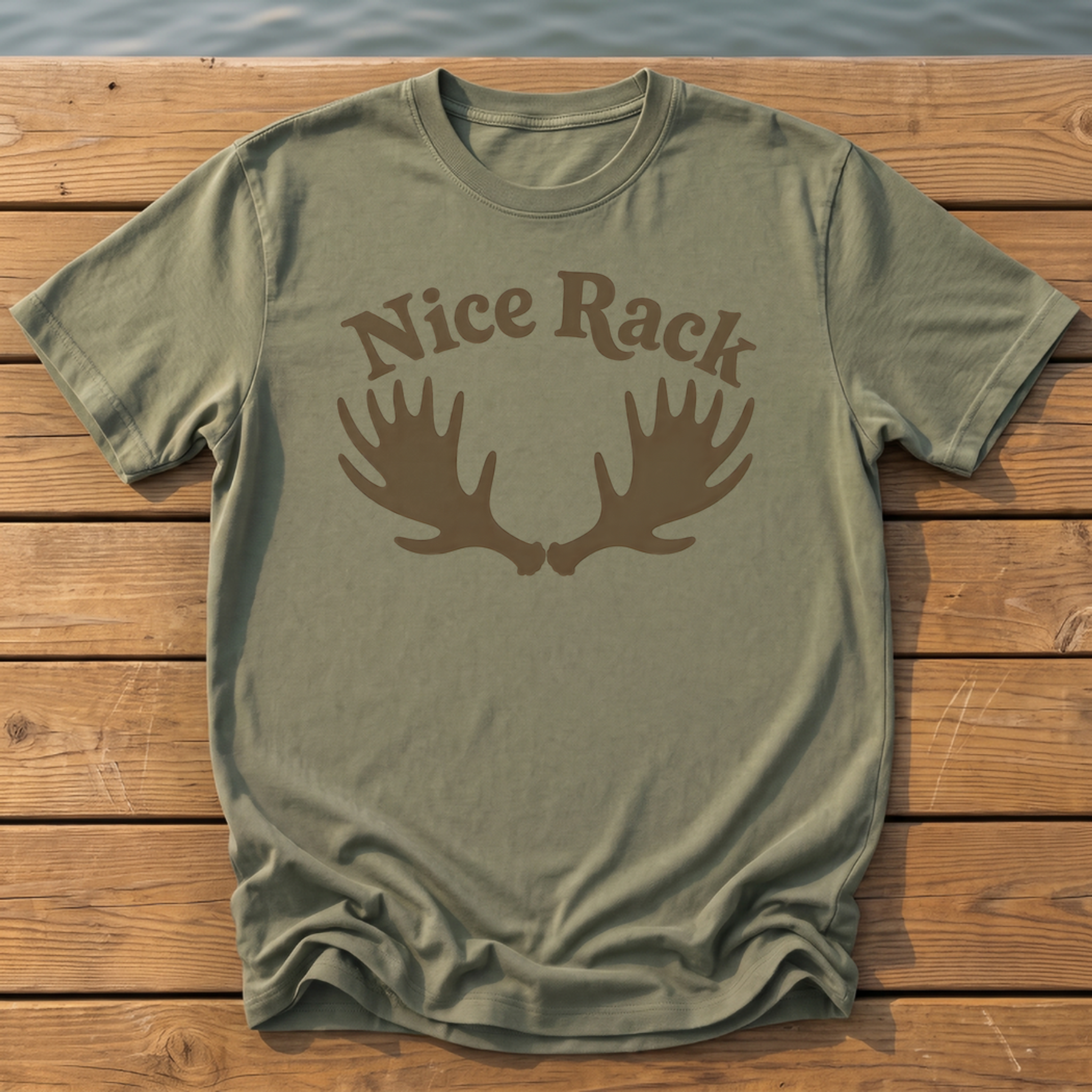 Outside-ish Design 46 T-Shirt — Moss