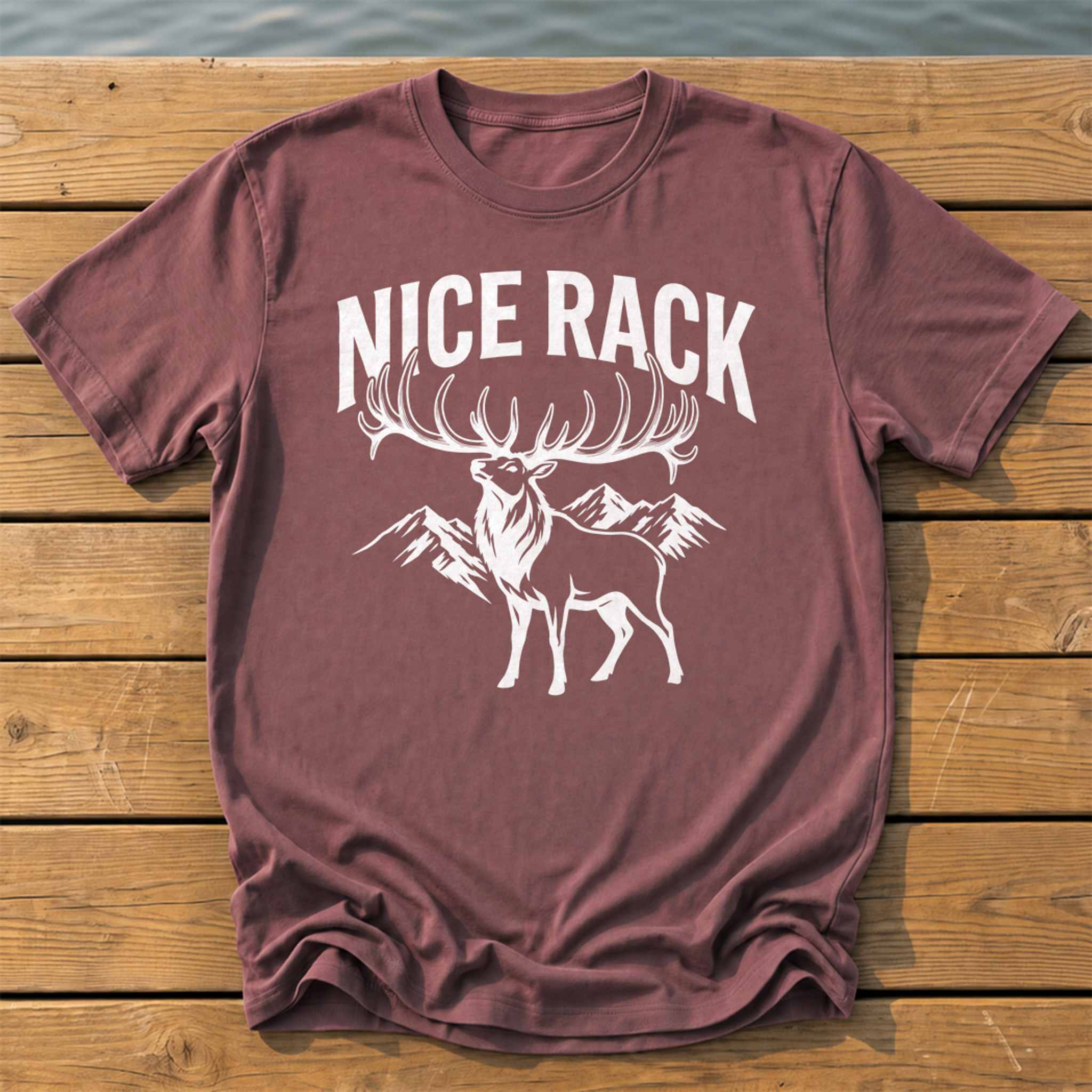 Outside-ish Design 48 T-Shirt — Brick