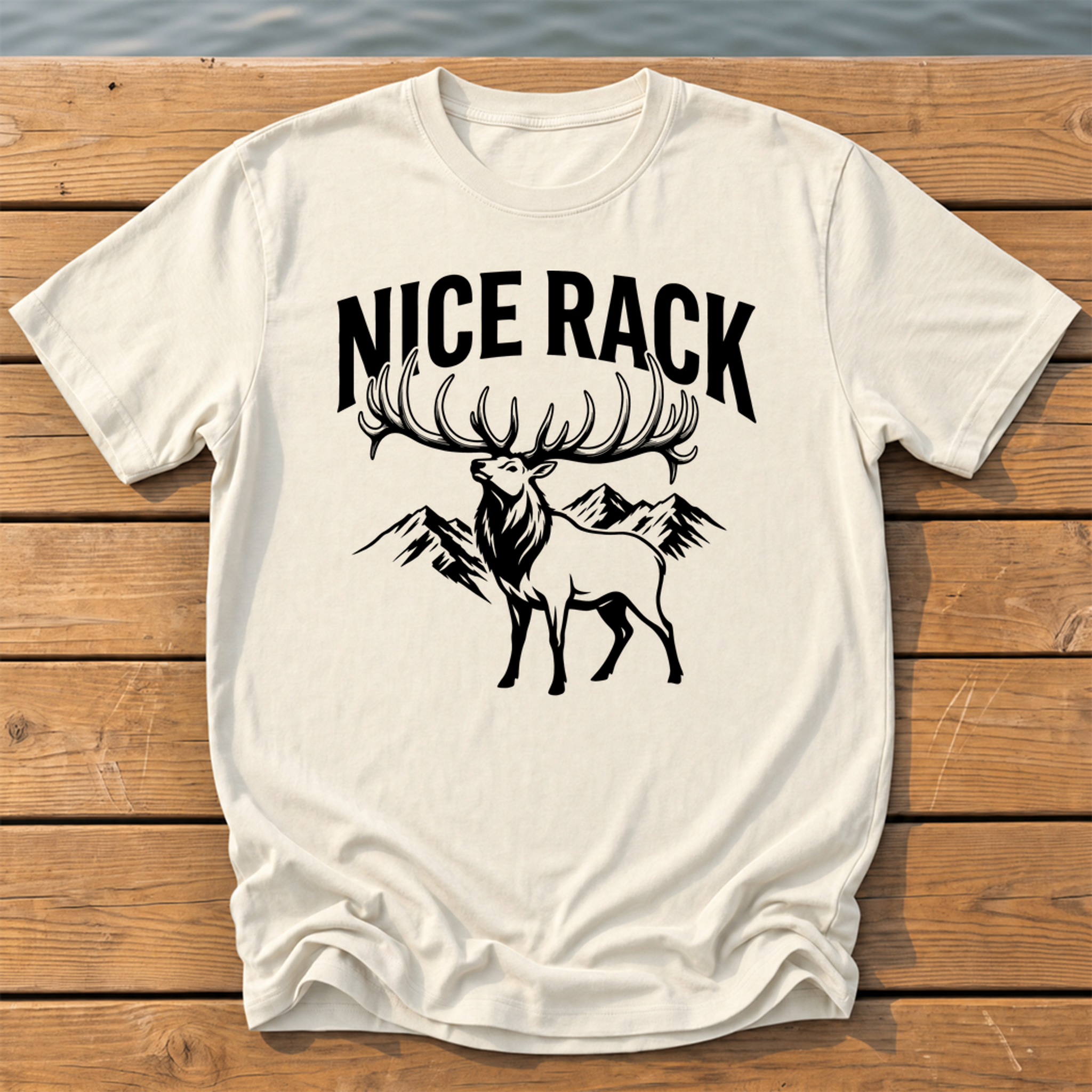 Outside-ish Design 48 T-Shirt — Ivory
