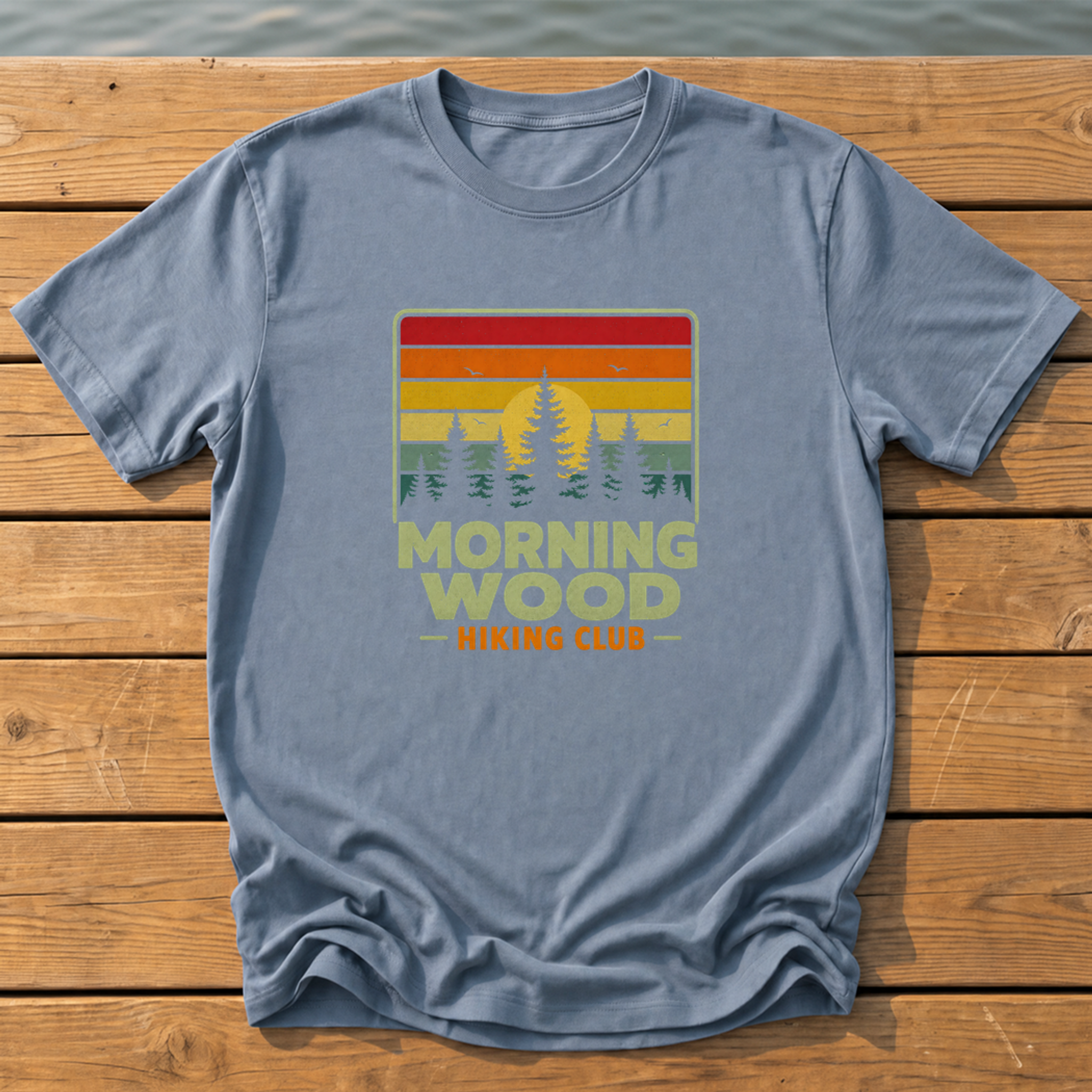 Outside-ish Design 53 T-Shirt — Blue Jean