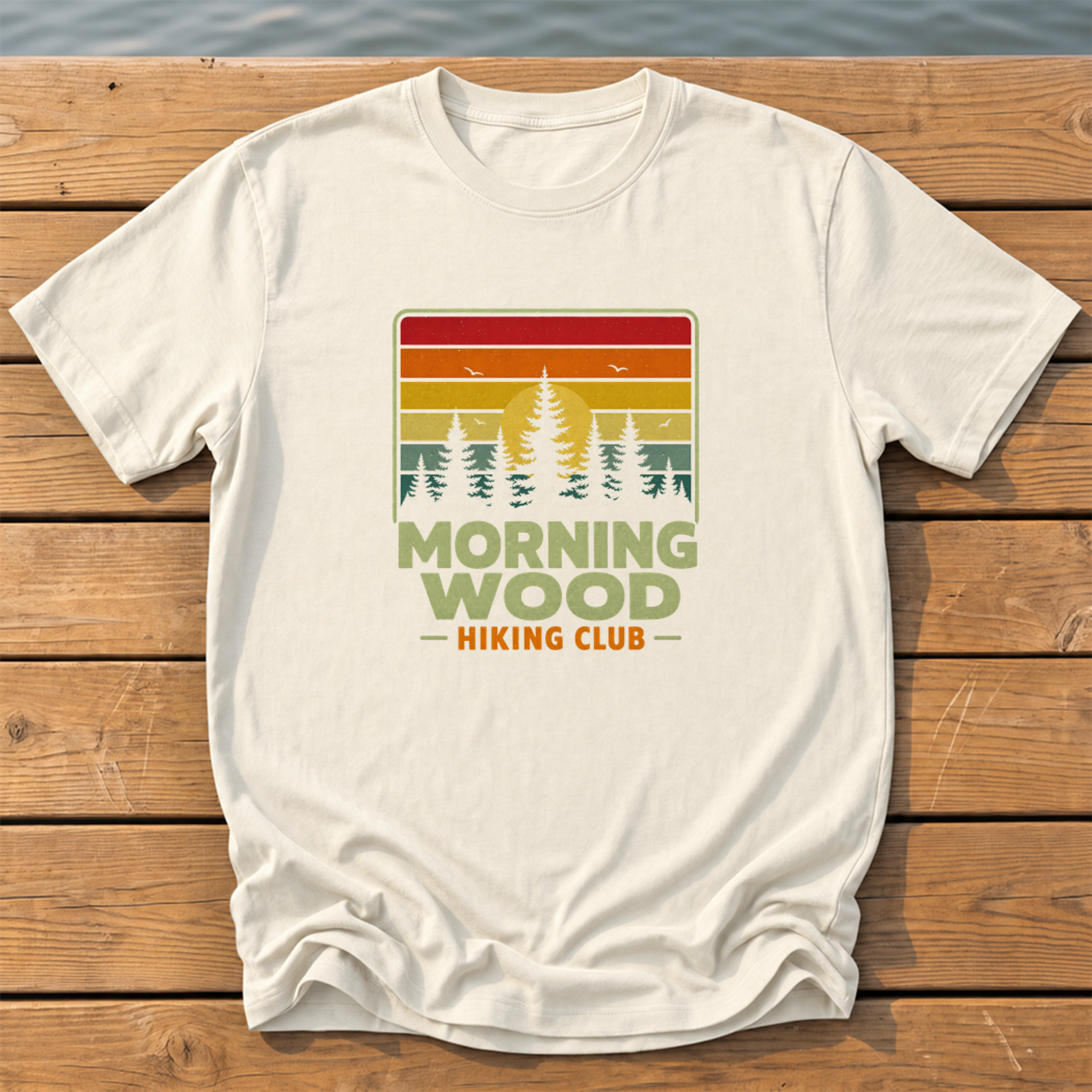 Outside-ish Design 53 T-Shirt — Ivory