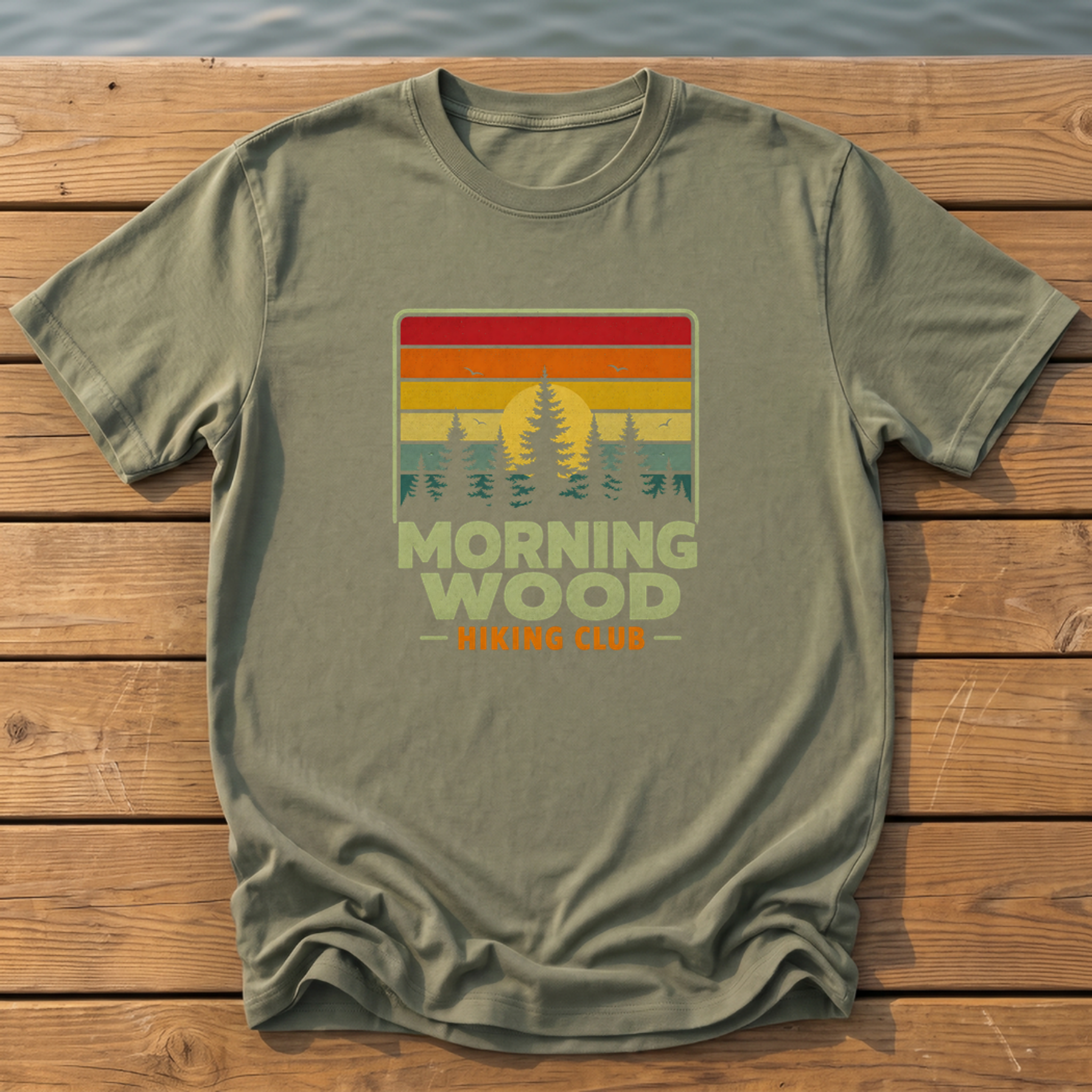 Outside-ish Design 53 T-Shirt — Moss