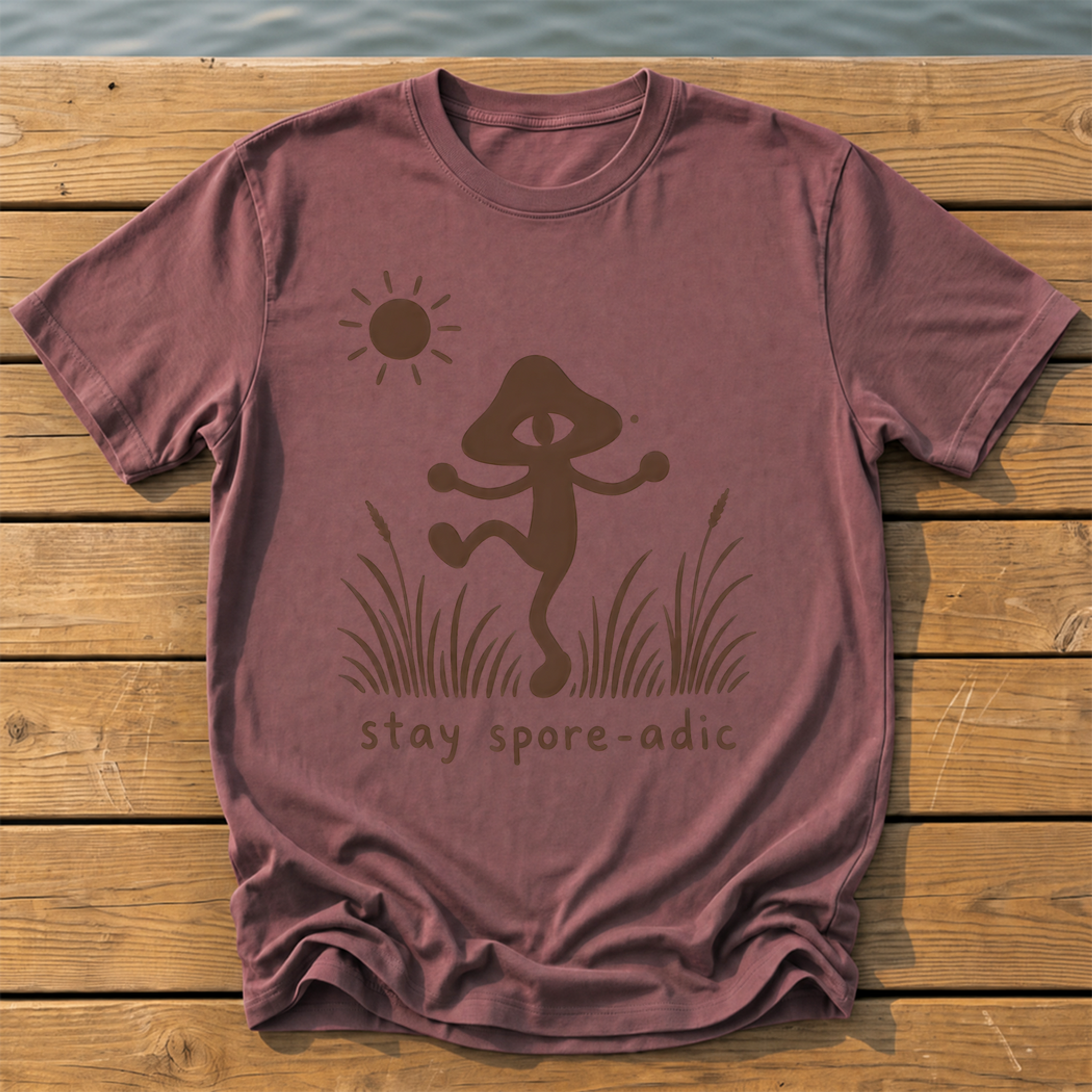 Outside-ish Design 62 T-Shirt — Brick