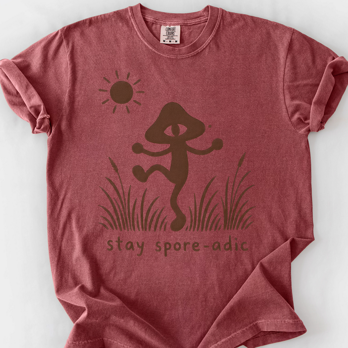 Stay Spore-adic T-Shirt — Brick