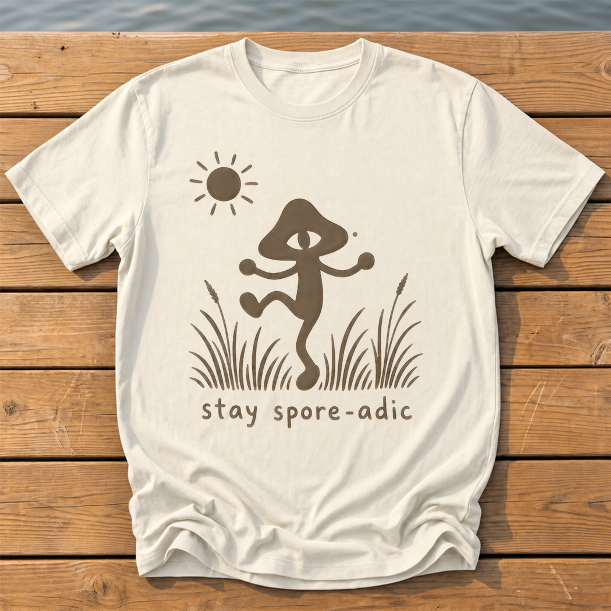 Outside-ish Design 62 T-Shirt — Ivory