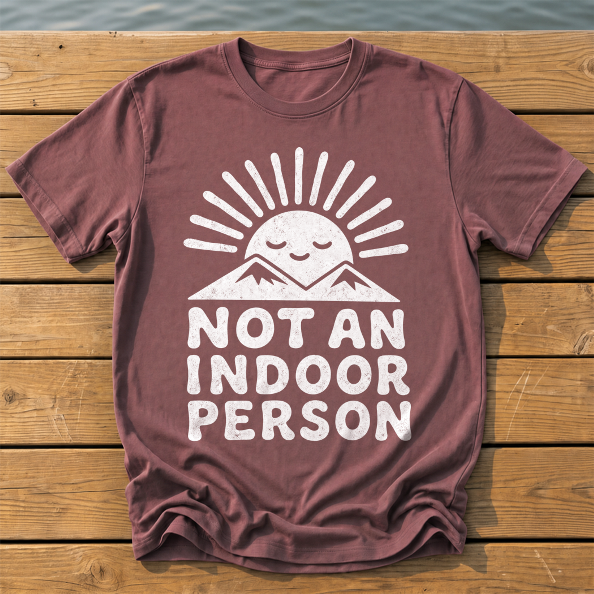 Outside-ish Design 63 T-Shirt — Brick