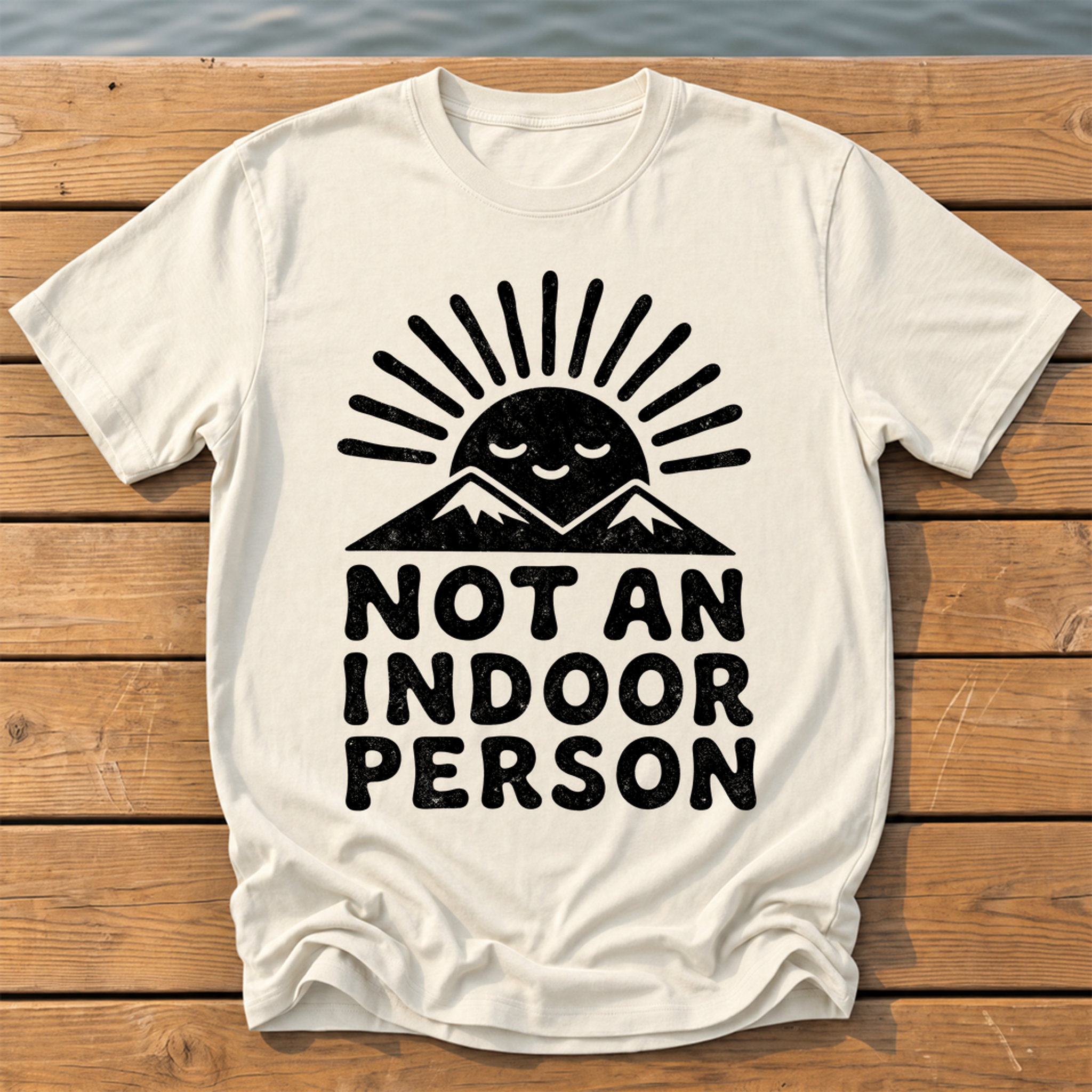 Outside-ish Design 63 T-Shirt — Ivory