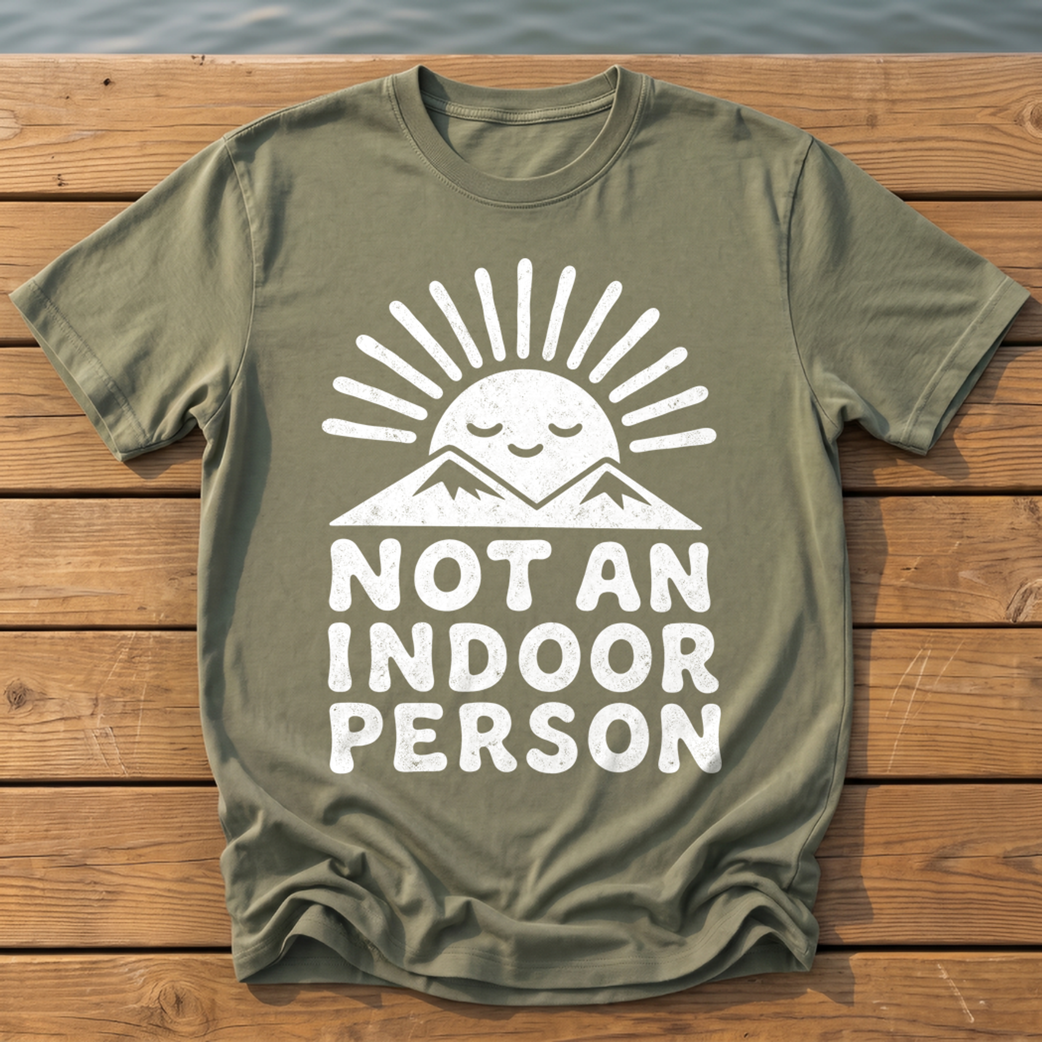 Outside-ish Design 63 T-Shirt — Moss