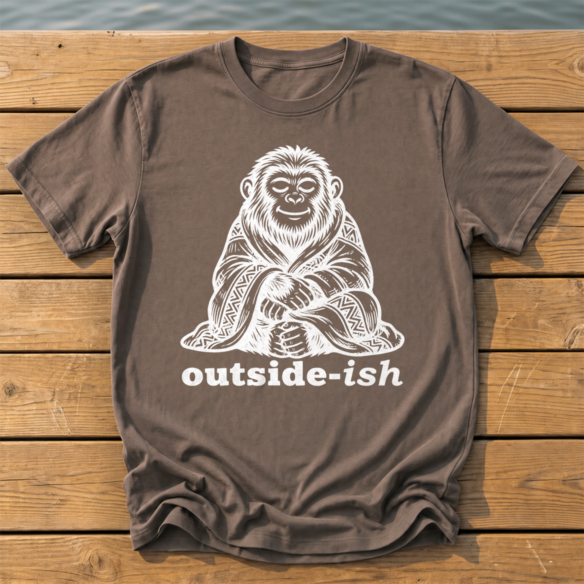Outside-ish Design 64 T-Shirt — Espresso