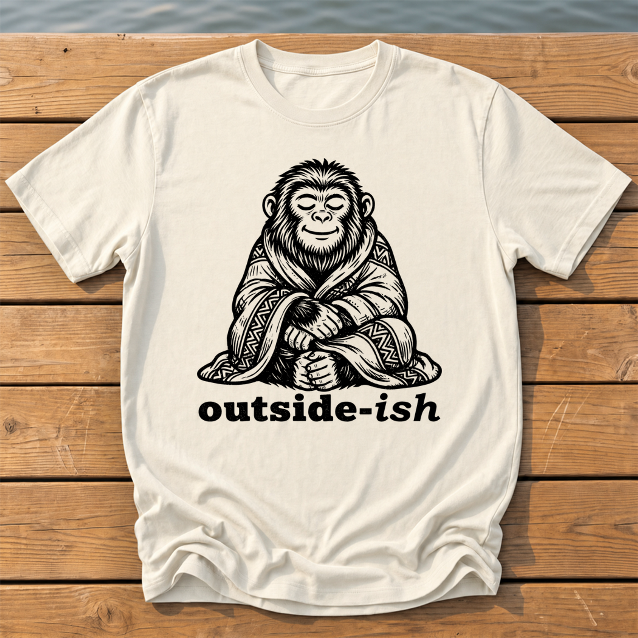 Outside-ish Design 64 T-Shirt — Ivory