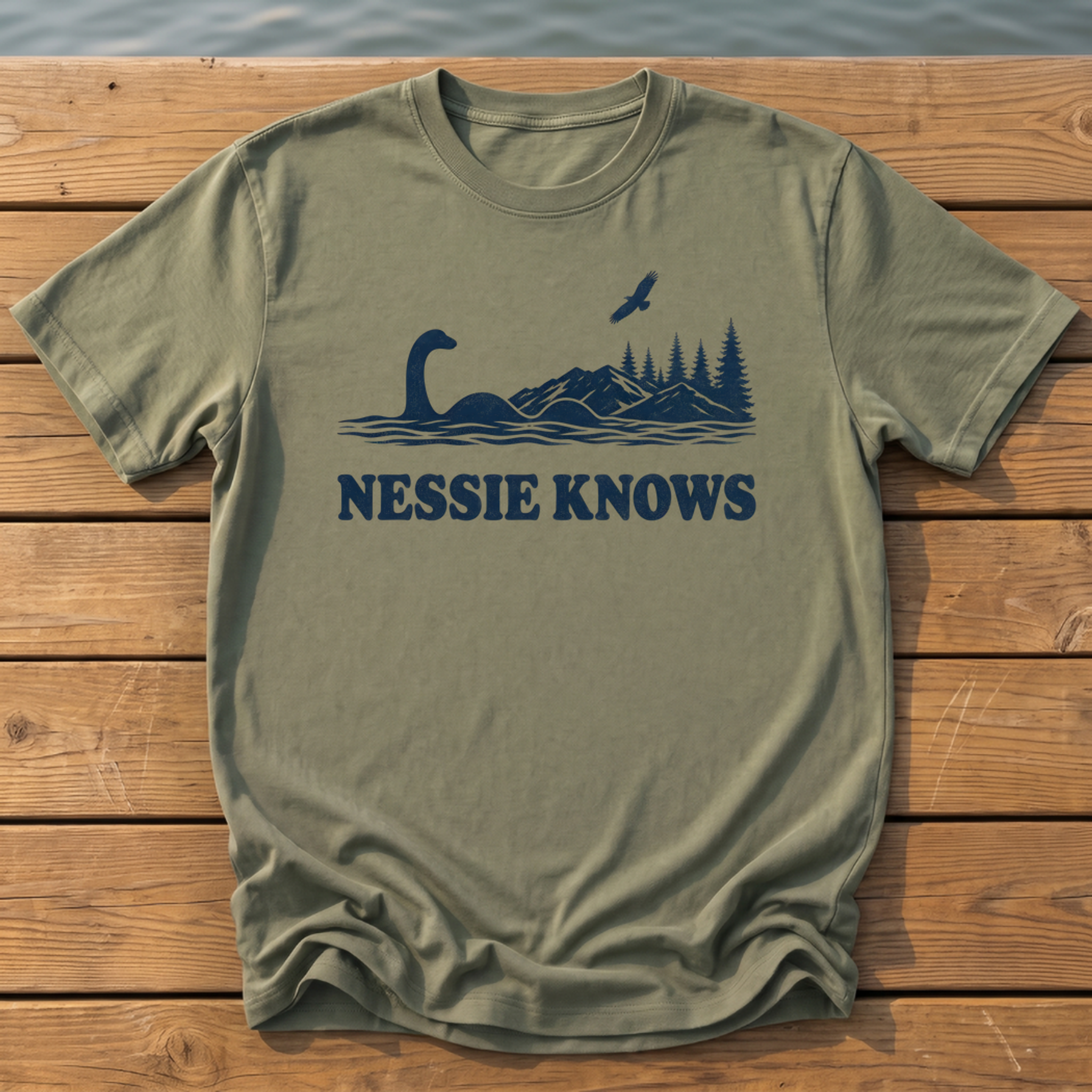Outside-ish Design 65 T-Shirt — Moss