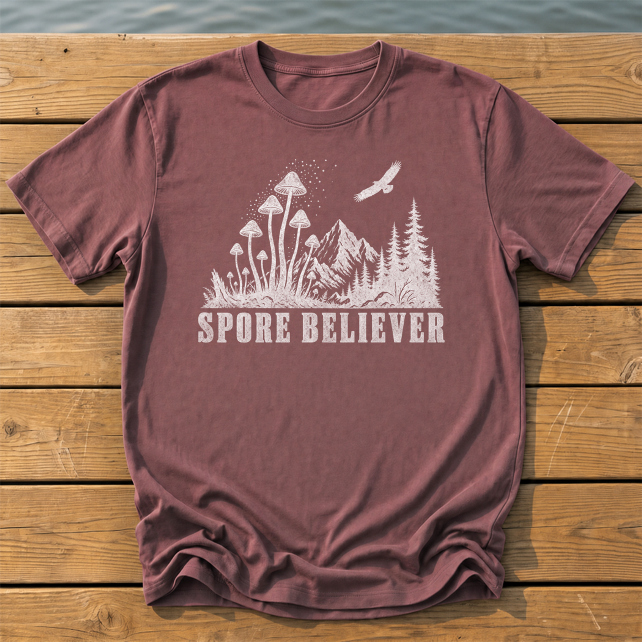 Outside-ish Design 69 T-Shirt — Brick