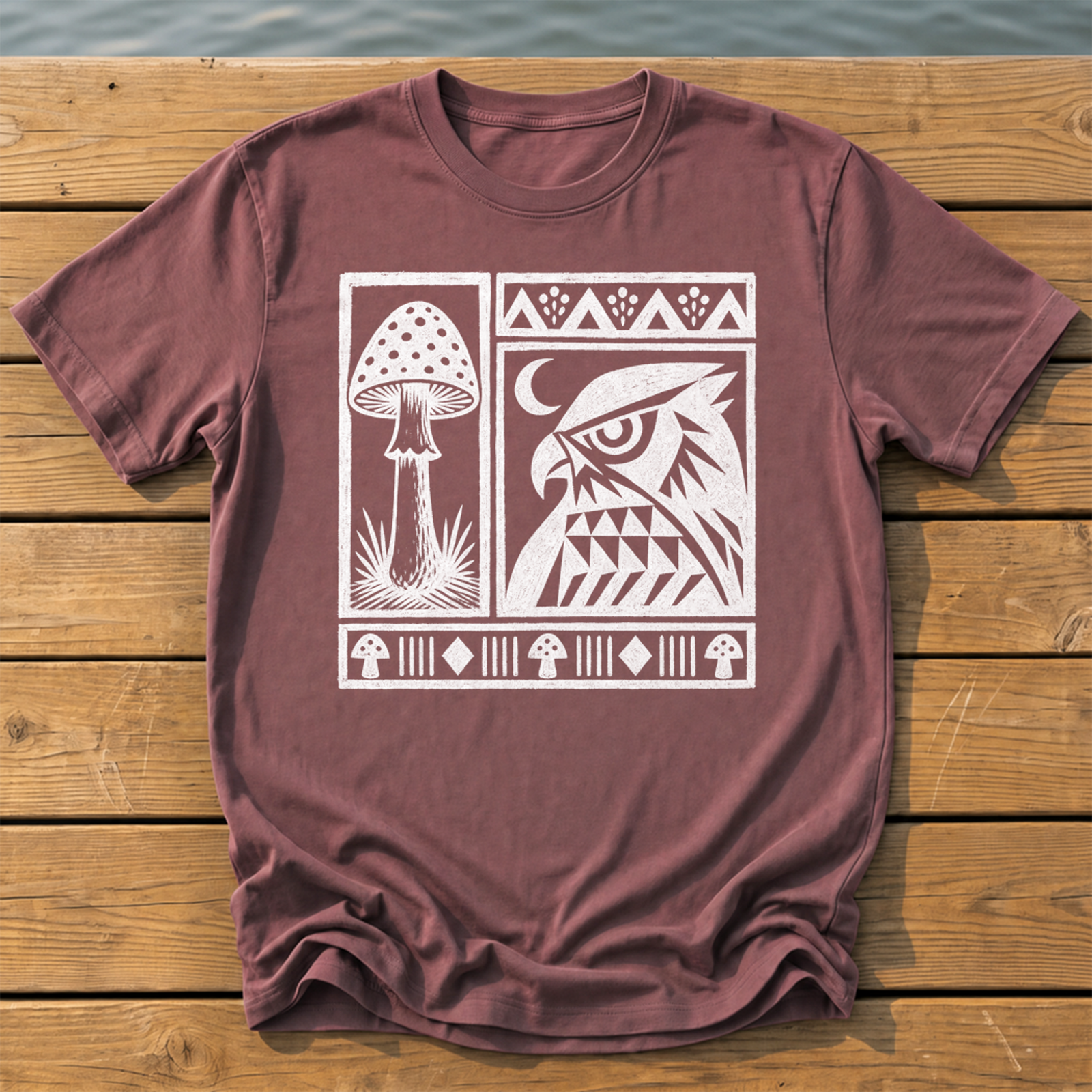 Outside-ish Design 70 T-Shirt — Brick