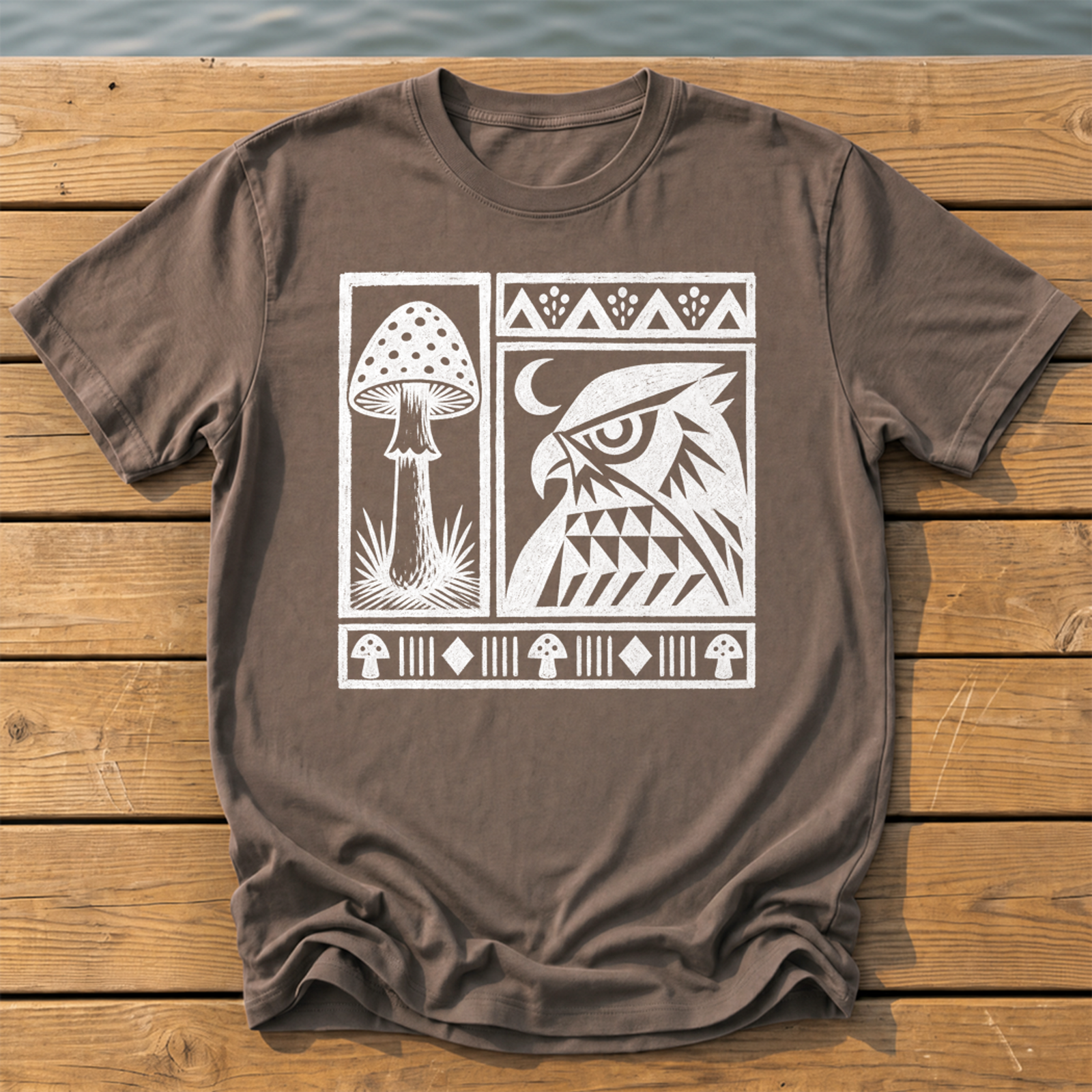 Outside-ish Design 70 T-Shirt — Espresso