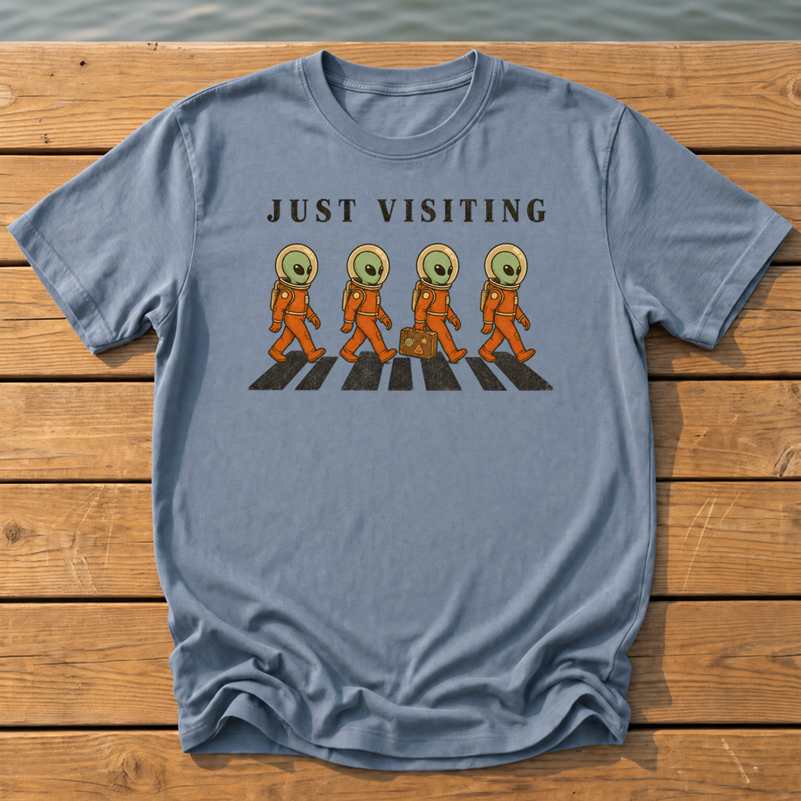 Outside-ish Design 71 T-Shirt — Blue Jean