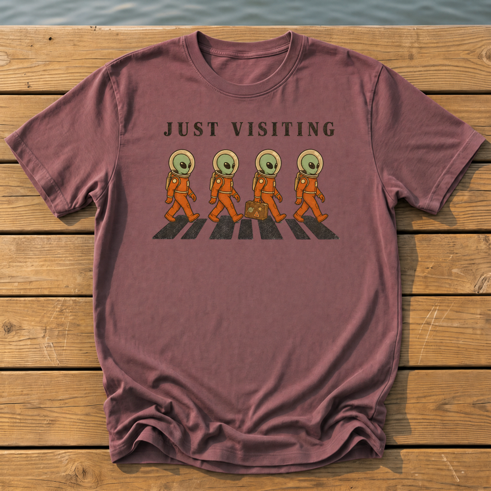 Outside-ish Design 71 T-Shirt — Brick