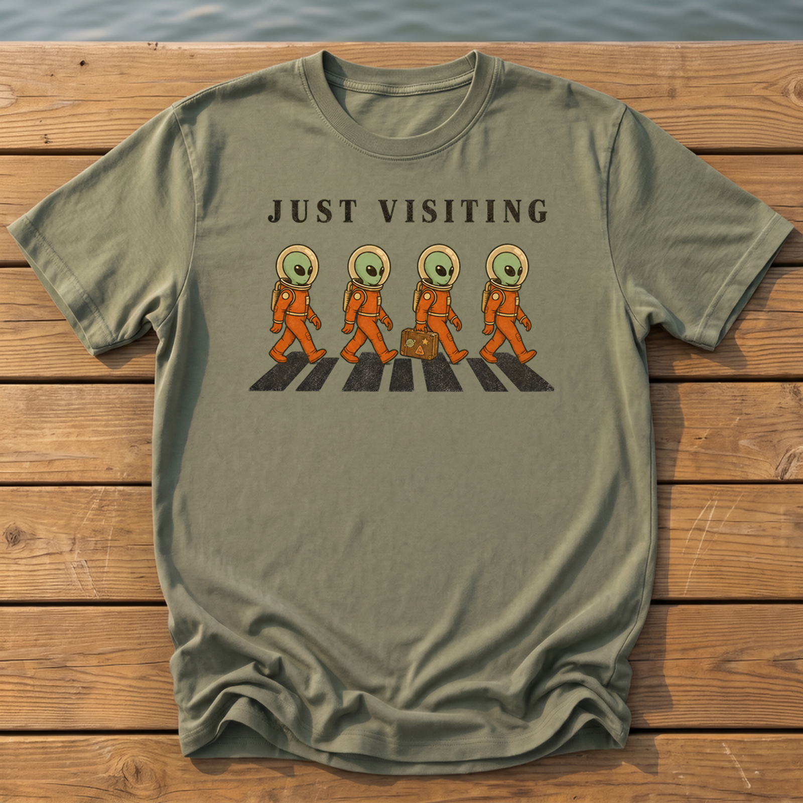 Outside-ish Design 71 T-Shirt — Moss