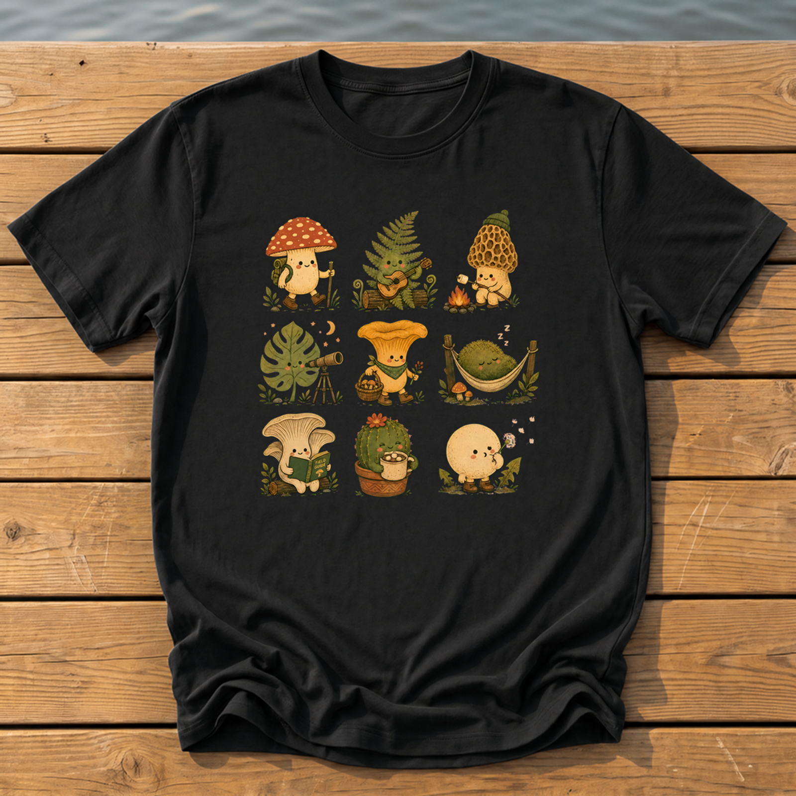 Outside-ish Design 73 T-Shirt — Black