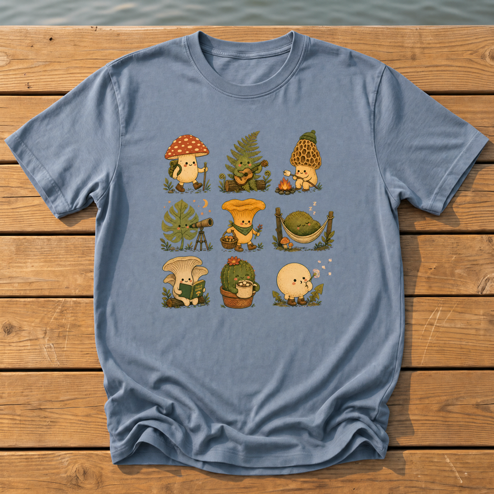 Outside-ish Design 73 T-Shirt — Blue Jean