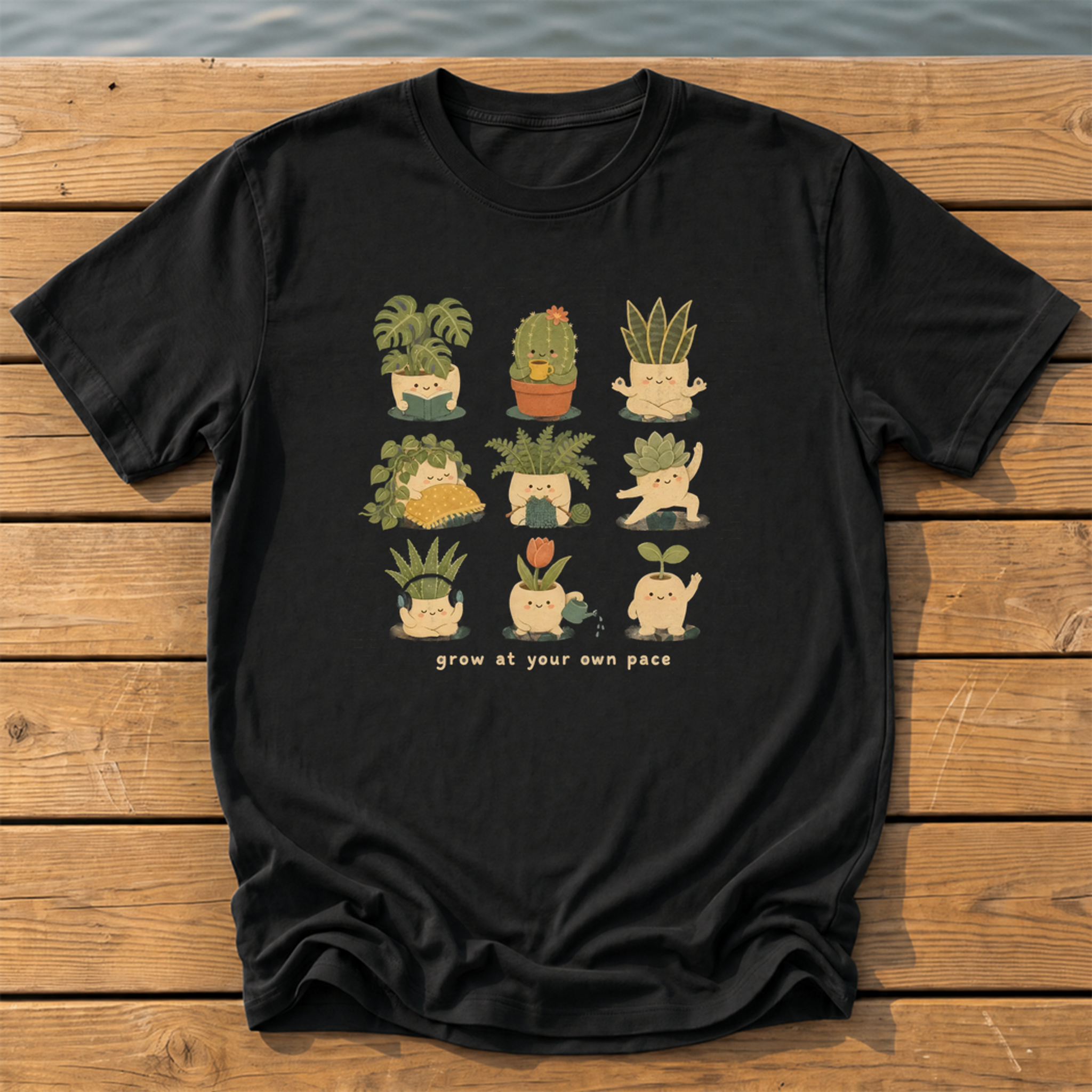 Outside-ish Design 74 T-Shirt — Black