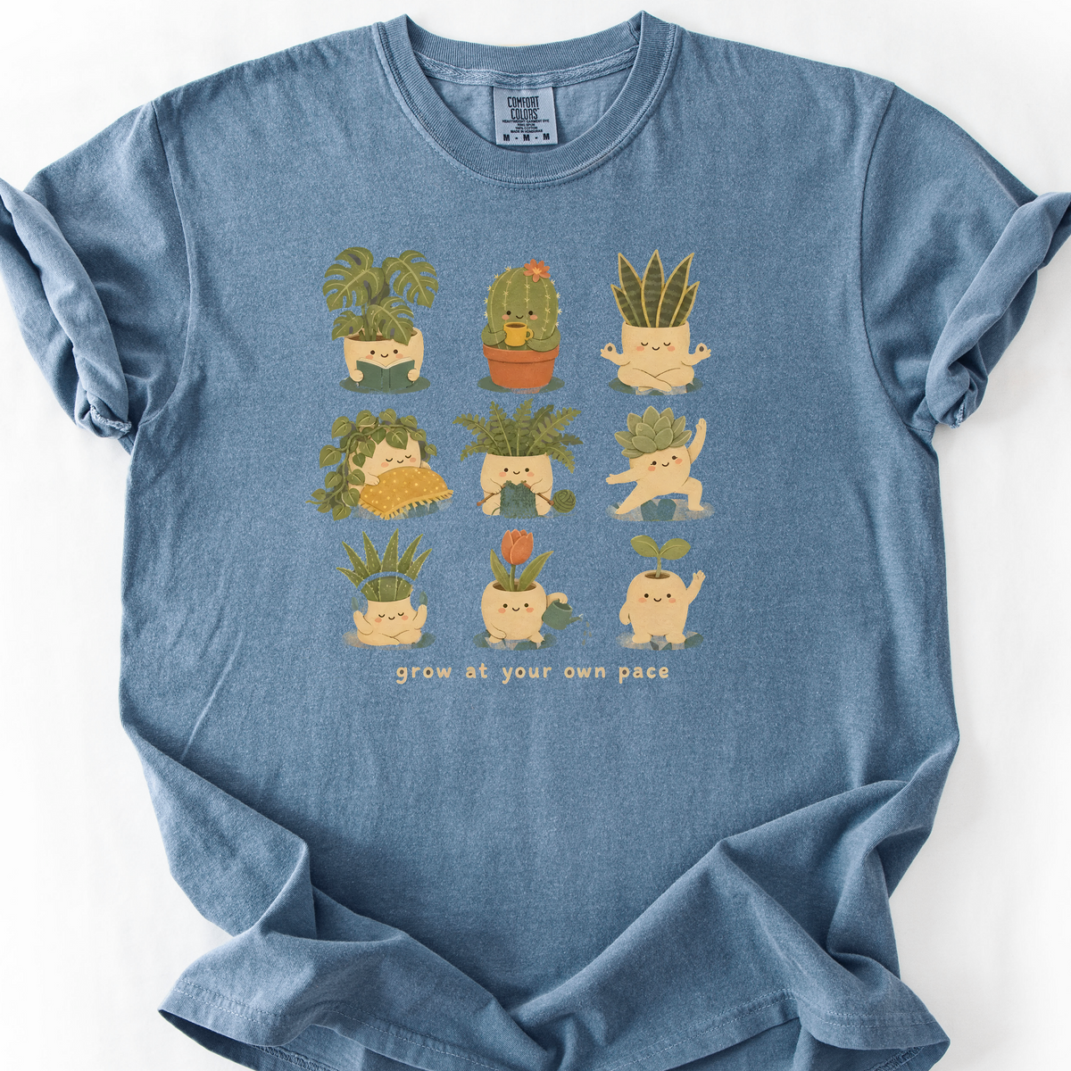 Grow at Your Own Pace T-Shirt — Blue Jean