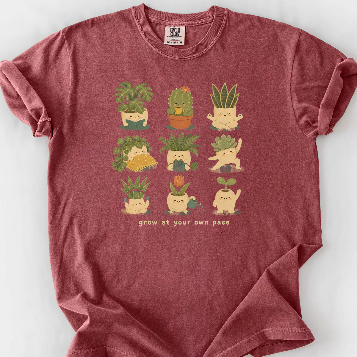 Grow at Your Own Pace T-Shirt — Brick