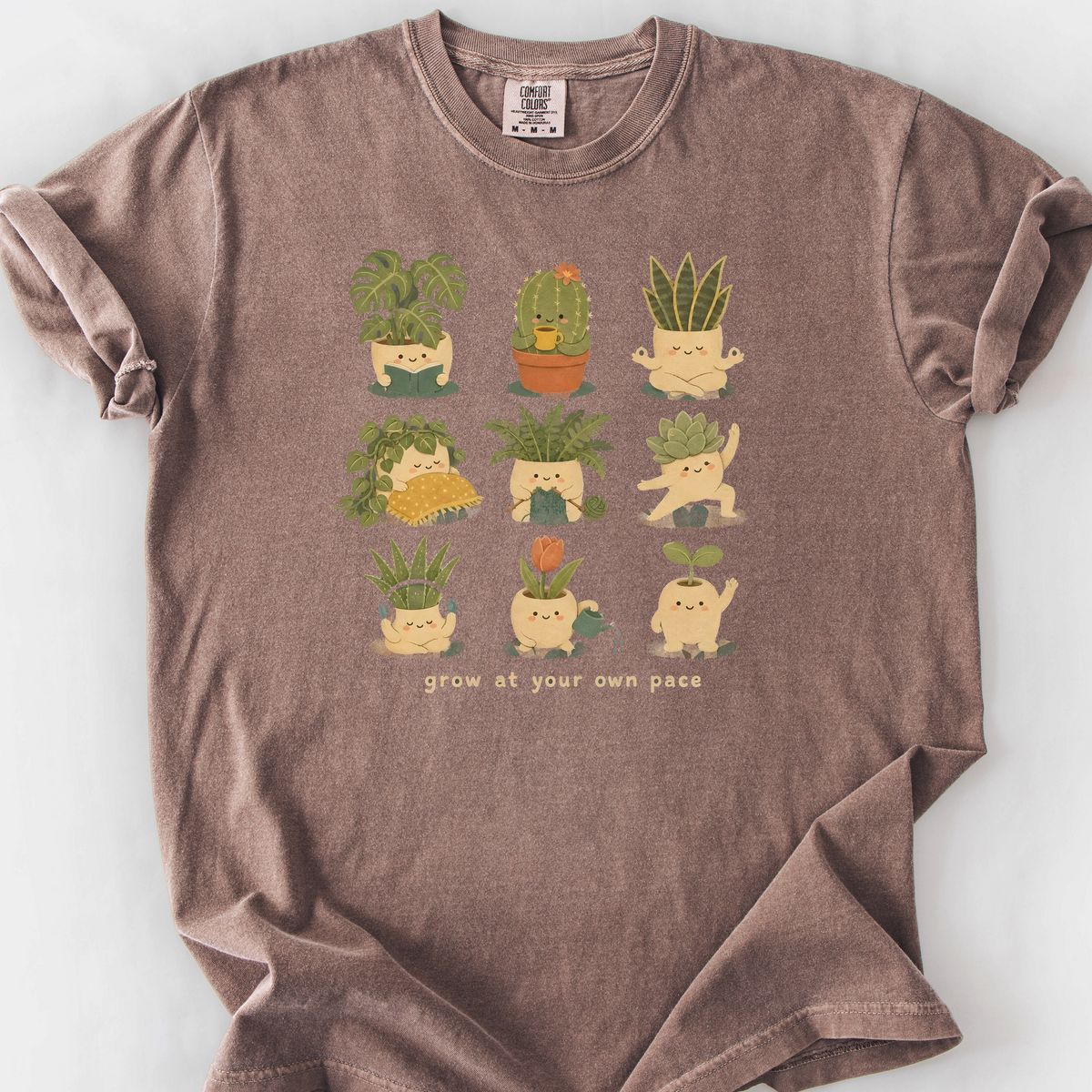 Grow at Your Own Pace T-Shirt — Espresso