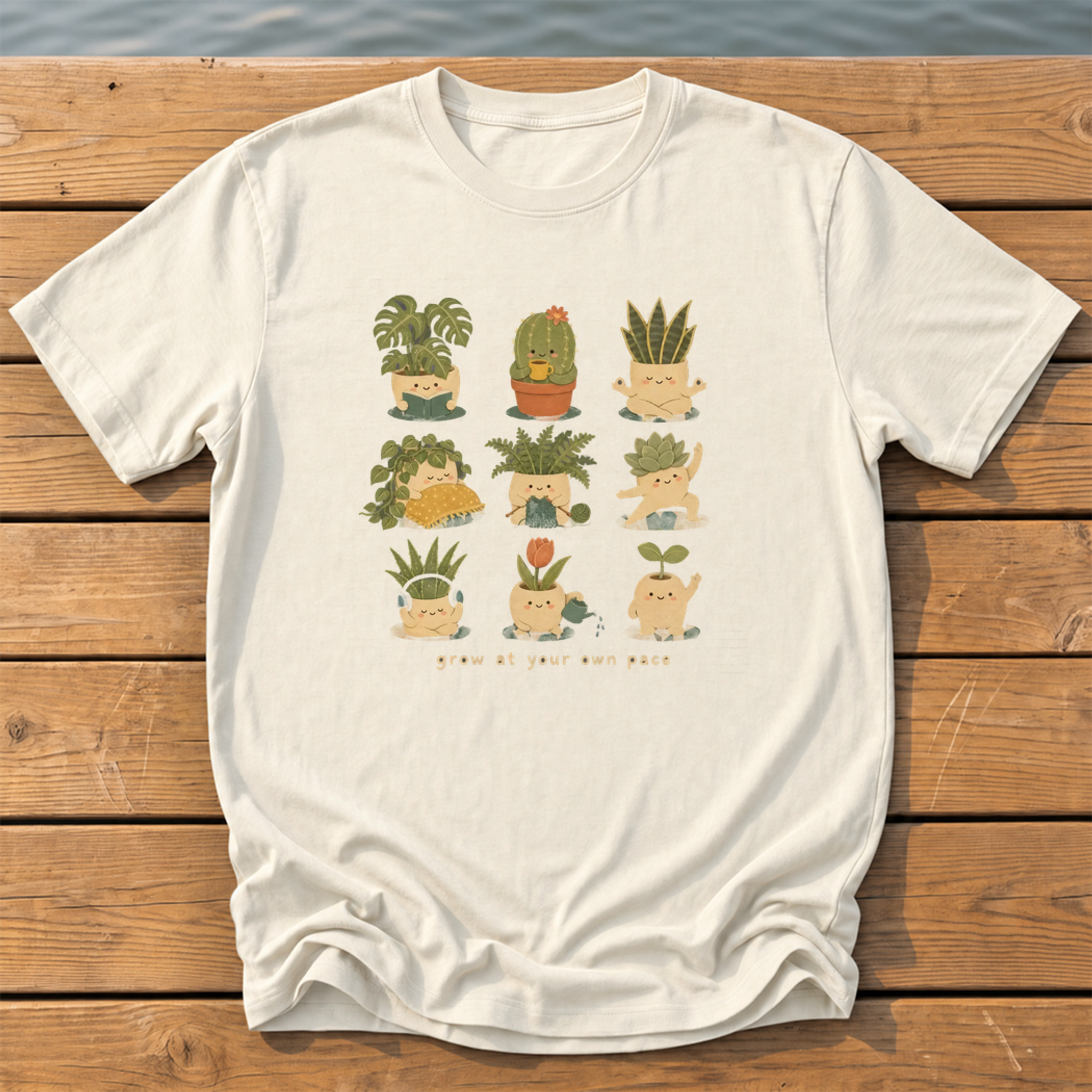Outside-ish Design 74 T-Shirt — Ivory
