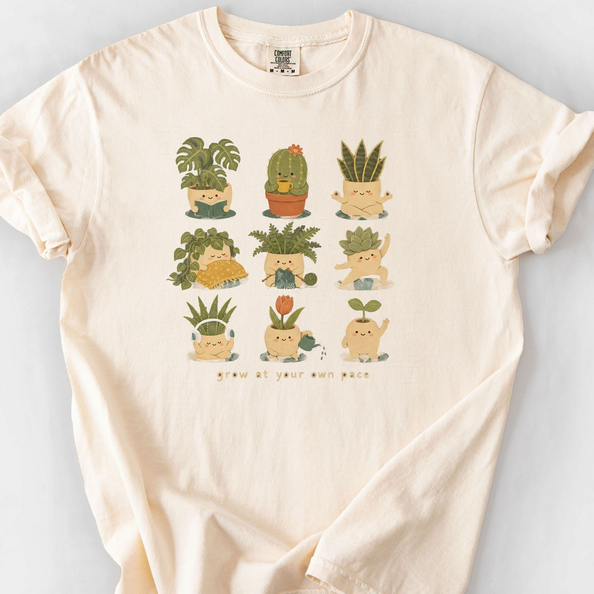 Grow at Your Own Pace T-Shirt — Ivory