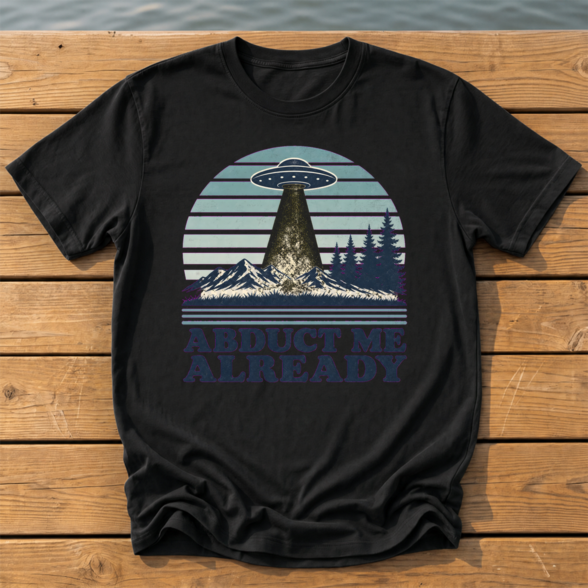 Outside-ish Design 75 T-Shirt — Black