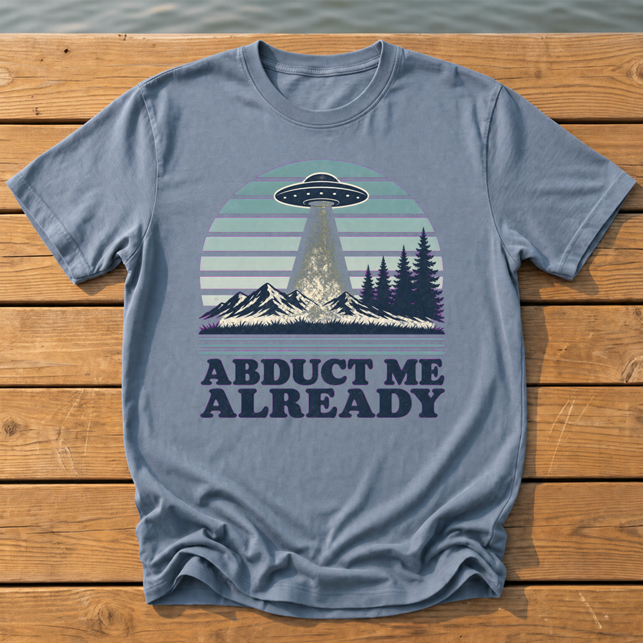 Outside-ish Design 75 T-Shirt — Blue Jean