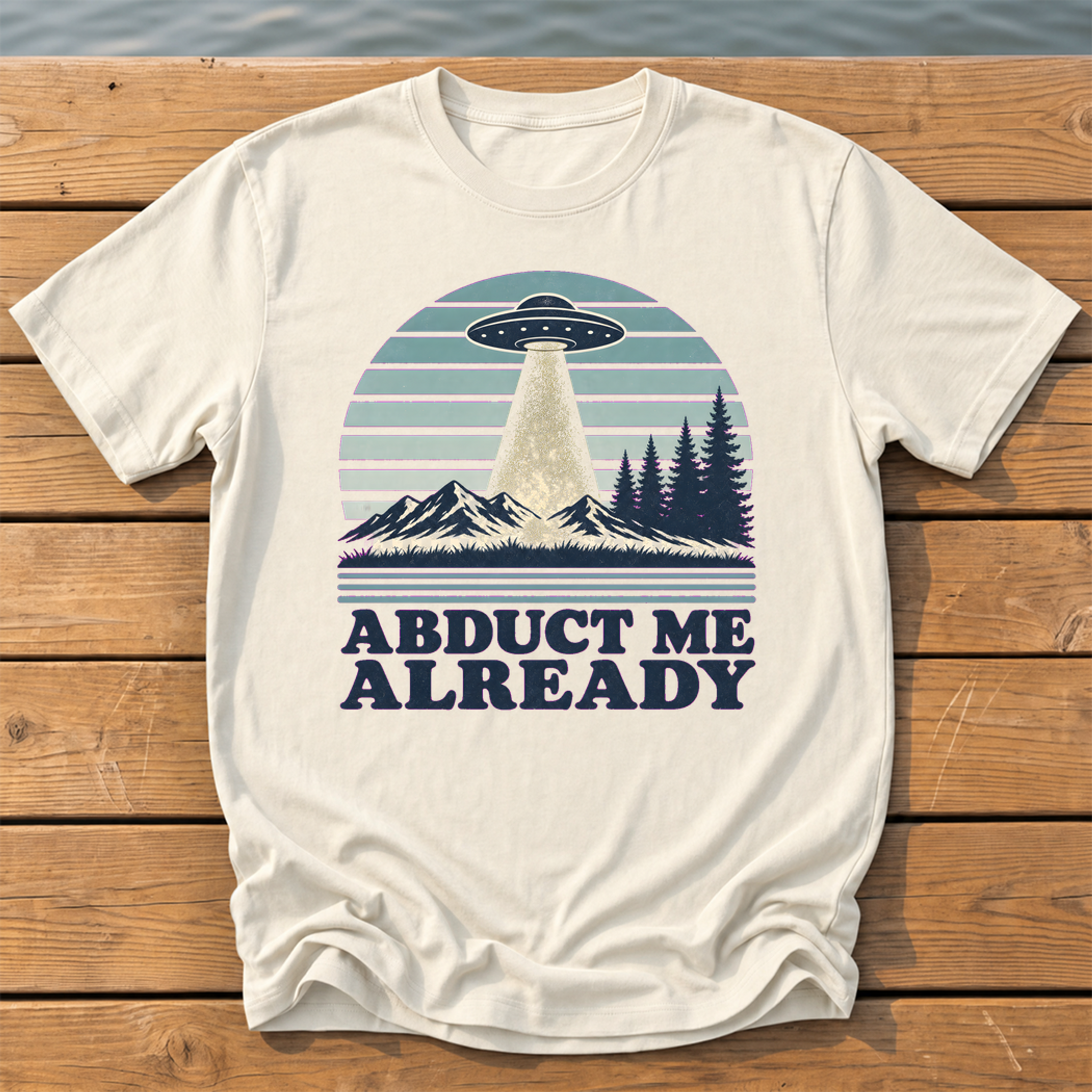 Outside-ish Design 75 T-Shirt — Ivory