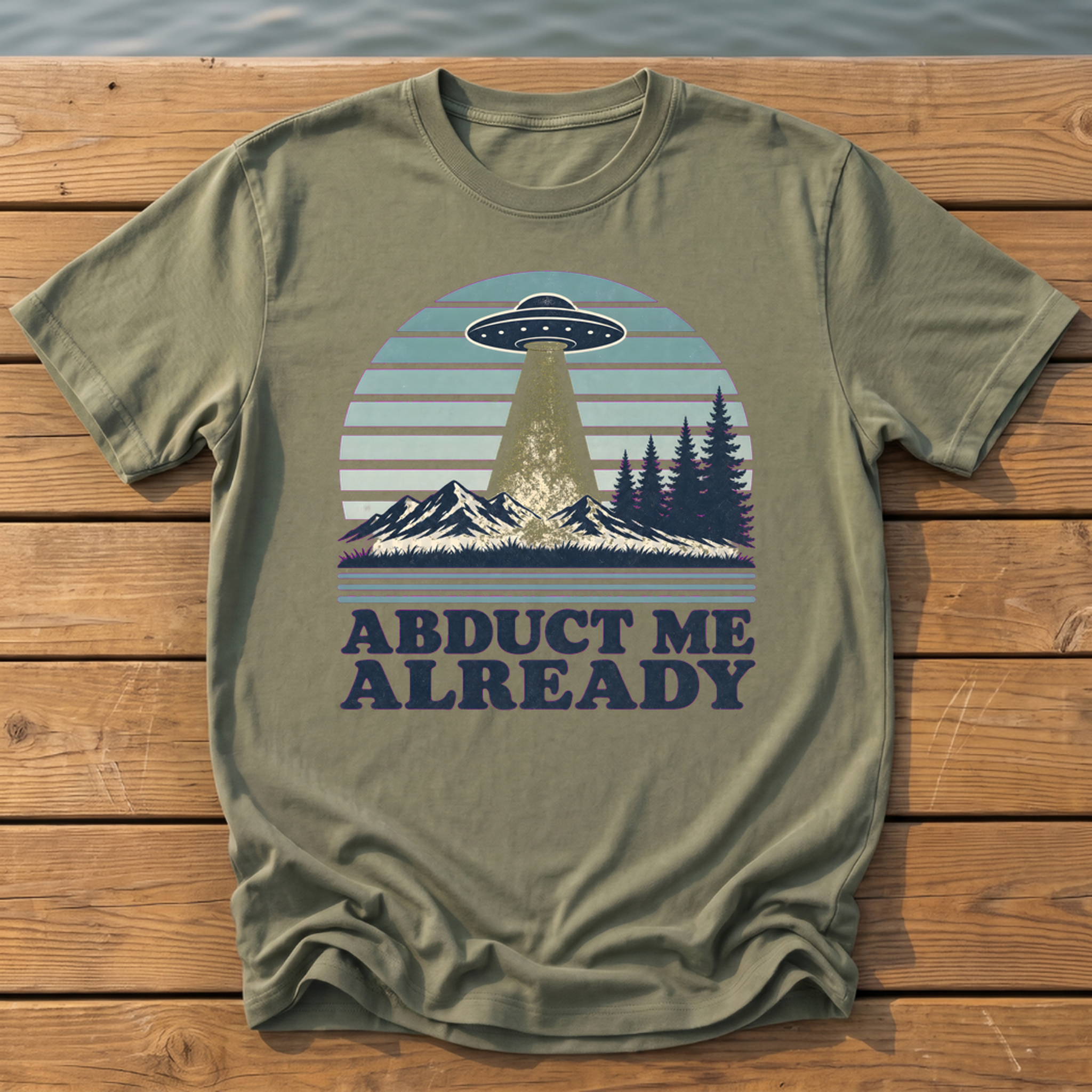 Outside-ish Design 75 T-Shirt — Moss