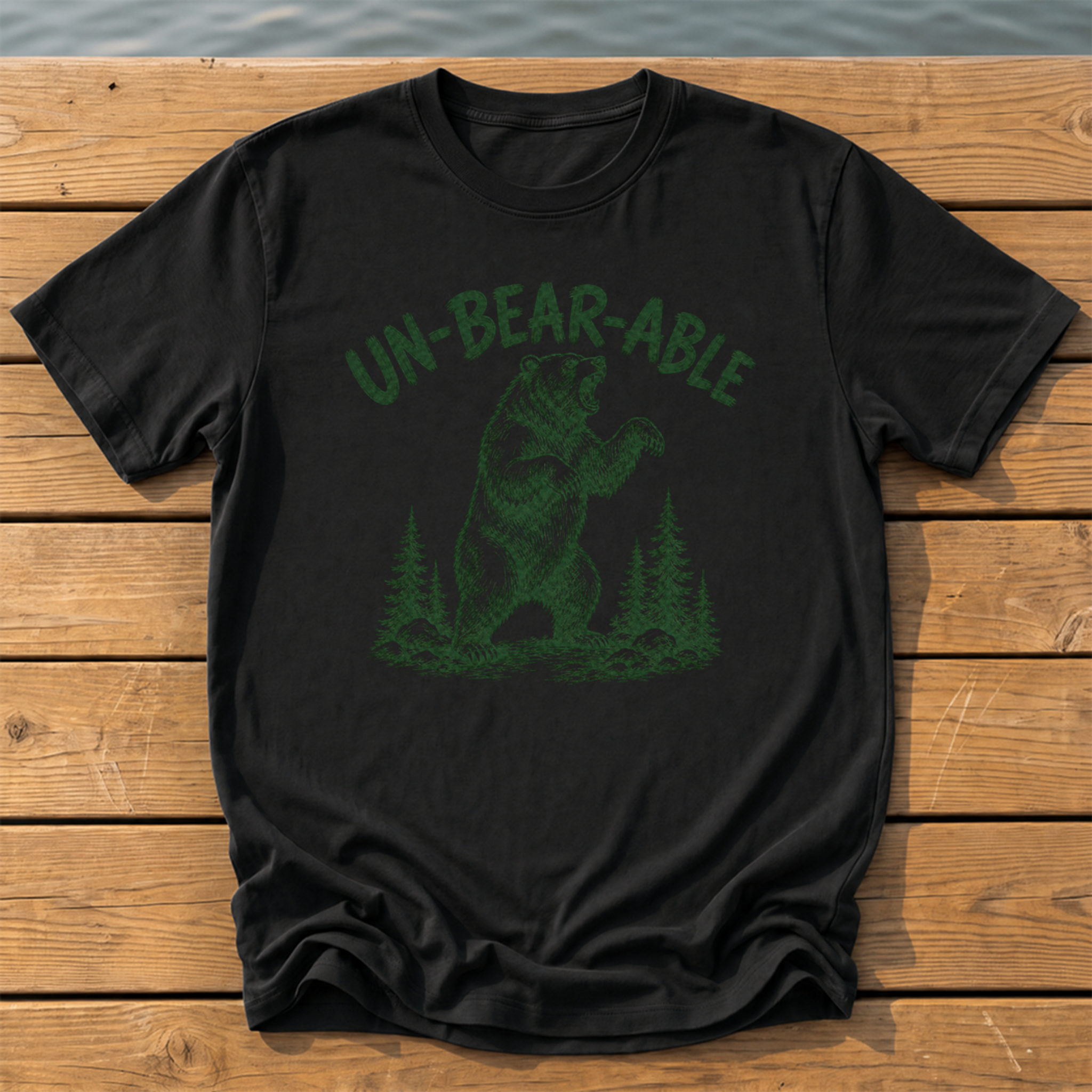 Outside-ish Design 77 T-Shirt — Black