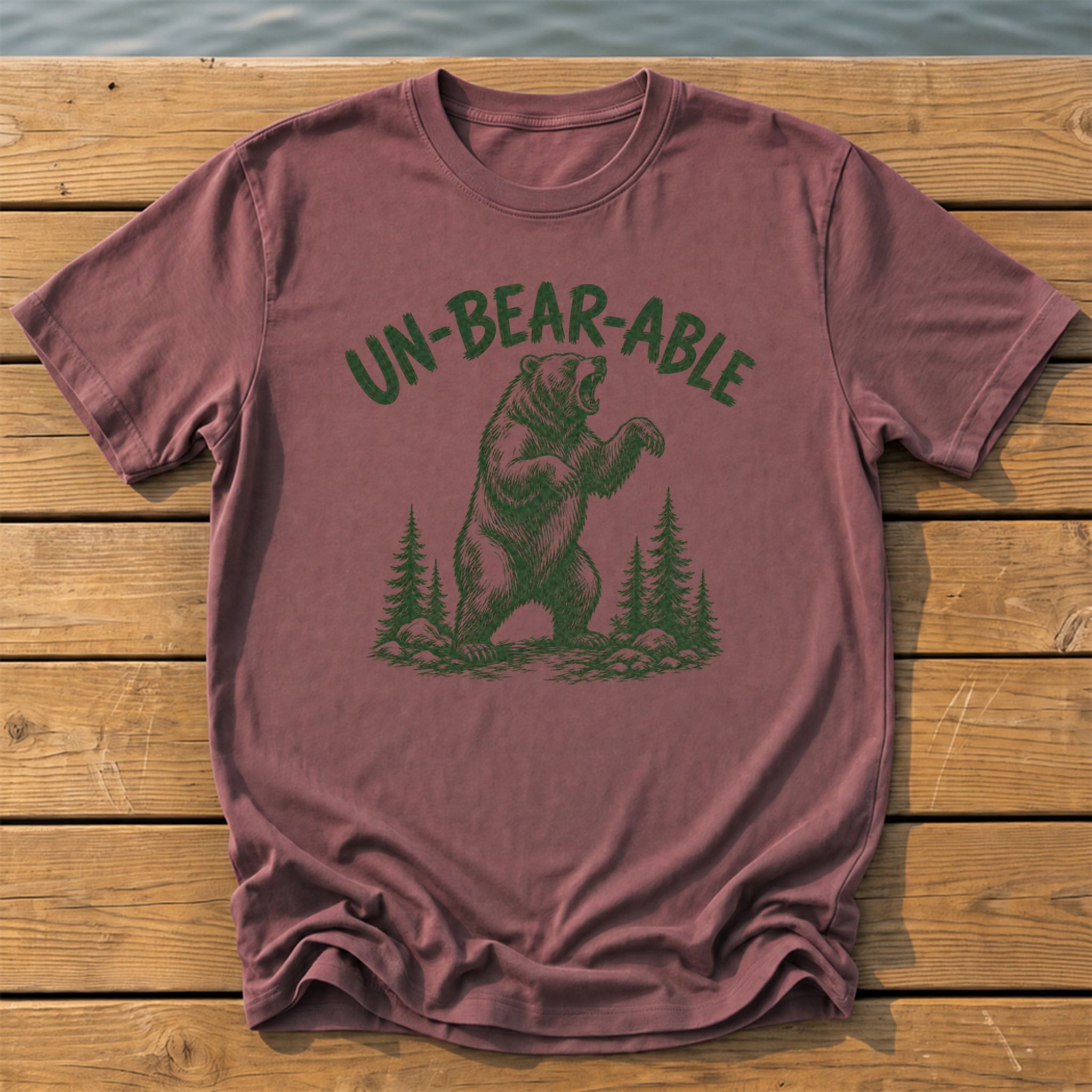 Outside-ish Design 77 T-Shirt — Brick