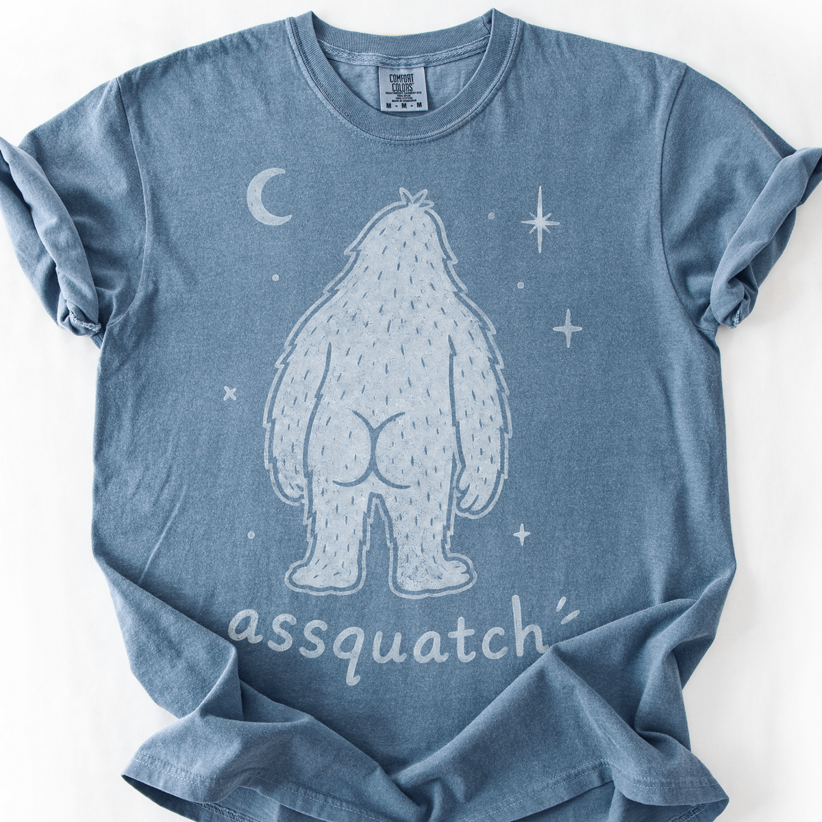 Assquatch T-Shirt — Blue Jean