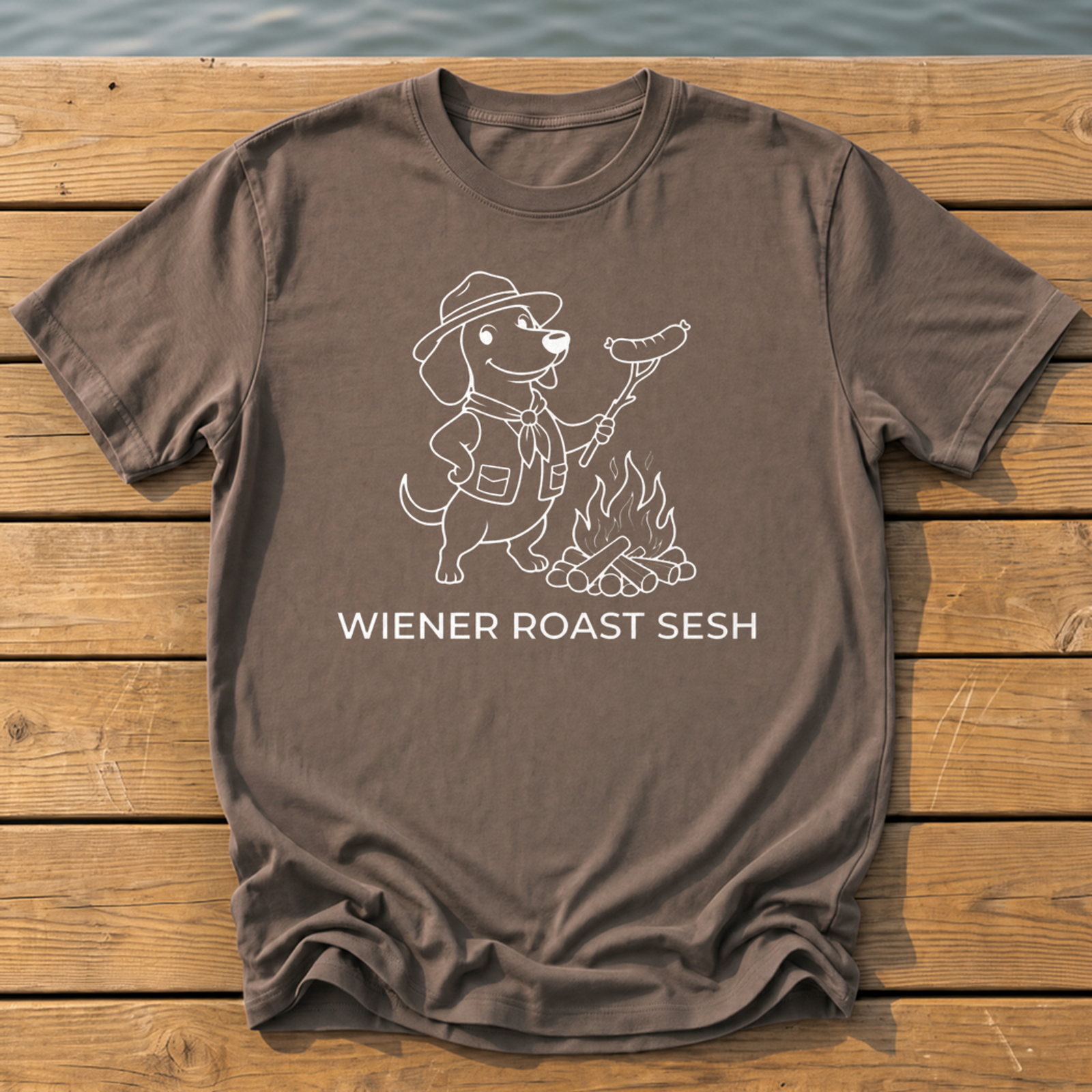 Outside-ish Design 85 T-Shirt — Espresso