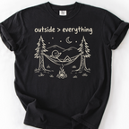 Outside Over Everything T-Shirt — Black